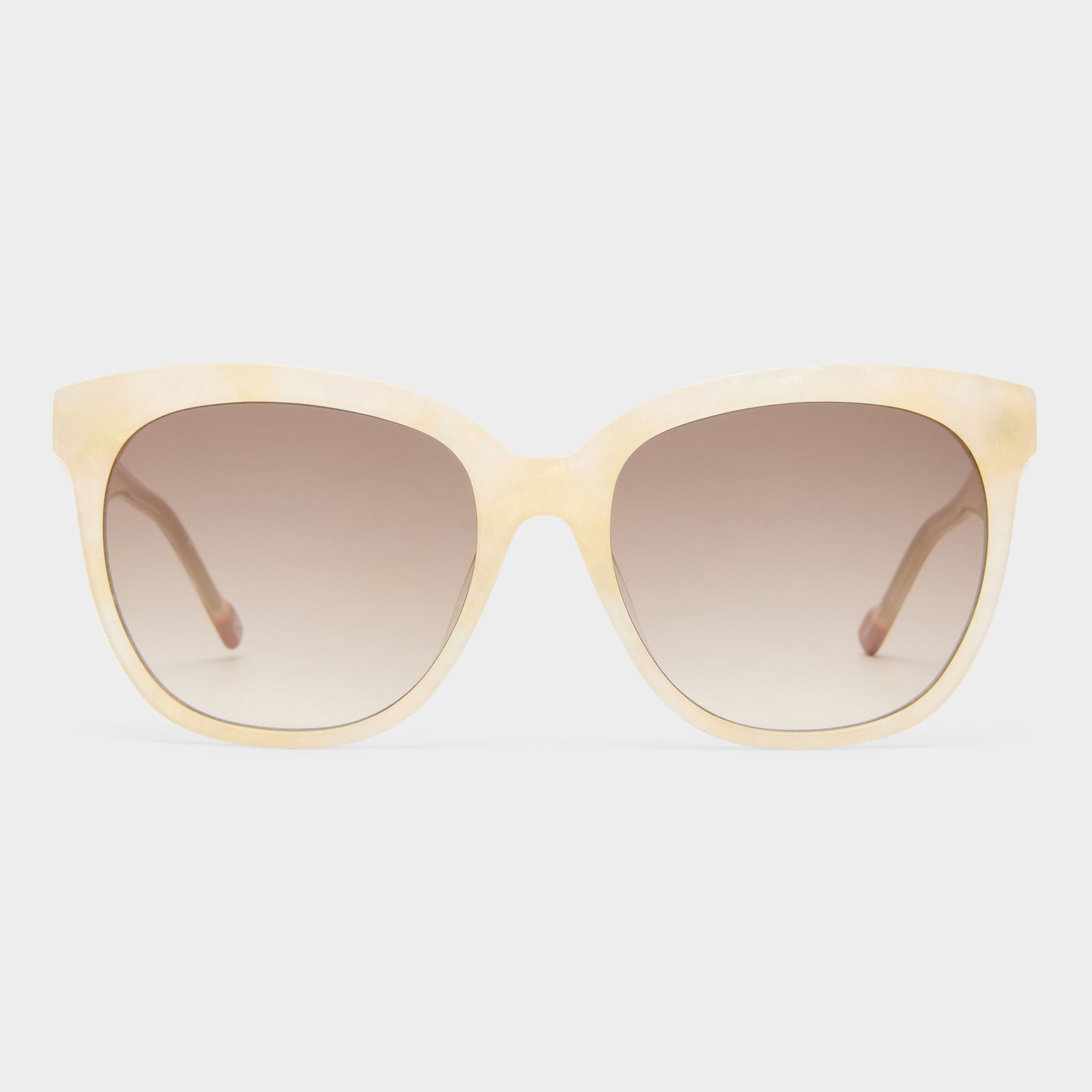 Oh Snap Gold Seashell Female Square Sunglasses | Le Specs
