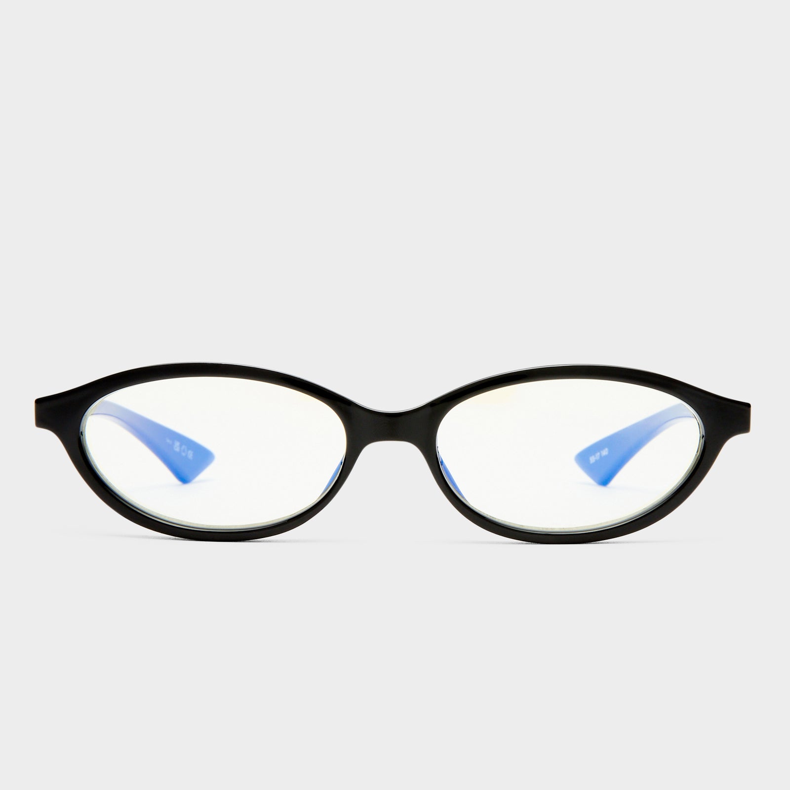 Duskfall Black Female Oval Blue Light | Le Specs