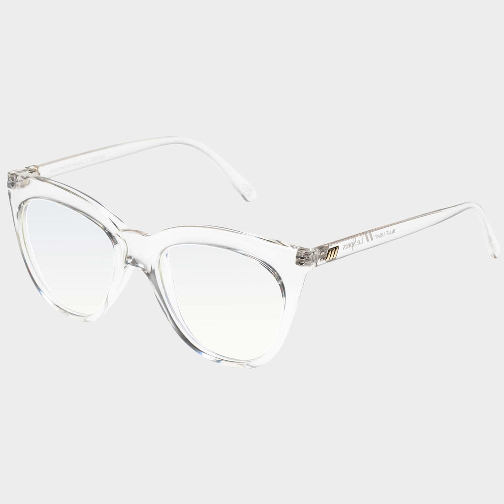 Halfmoon Magic Crystal Clear Female Cat-Eye Blue Light Le Specs