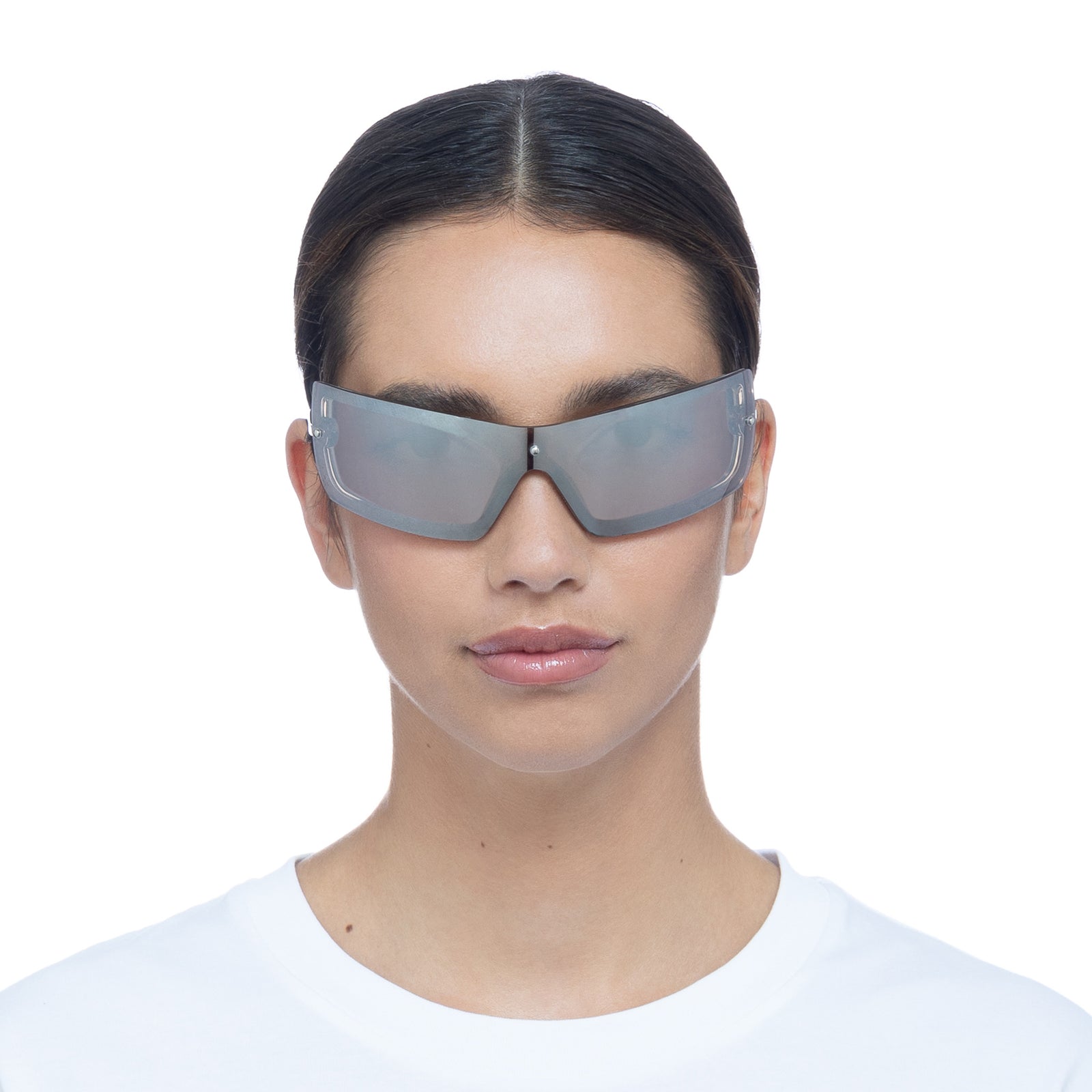 The Bodyguard Smoke Silver Uni-Sex Wrap Sunglasses | Le Specs