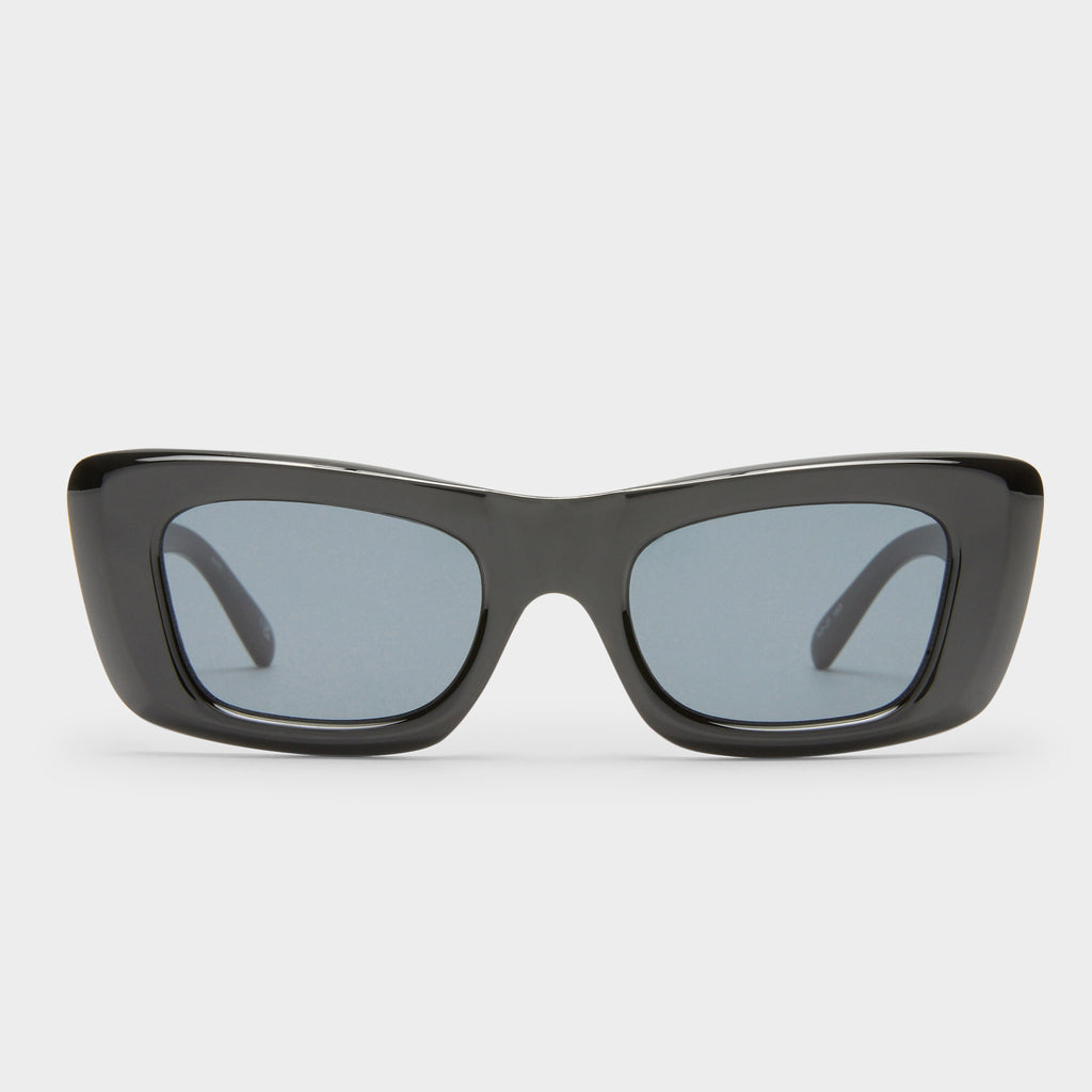 NWT Le Specs Dopamine Sunglasses Black Oversized Rectangular Frame Retro 90s Dopamine Black Uni-Sex Rectangle Sunglasses | Le Specs main image 4