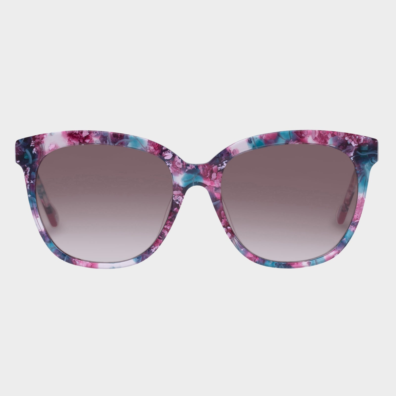 Oh Snap Berry Travertine Female Square Sunglasses | Le Specs