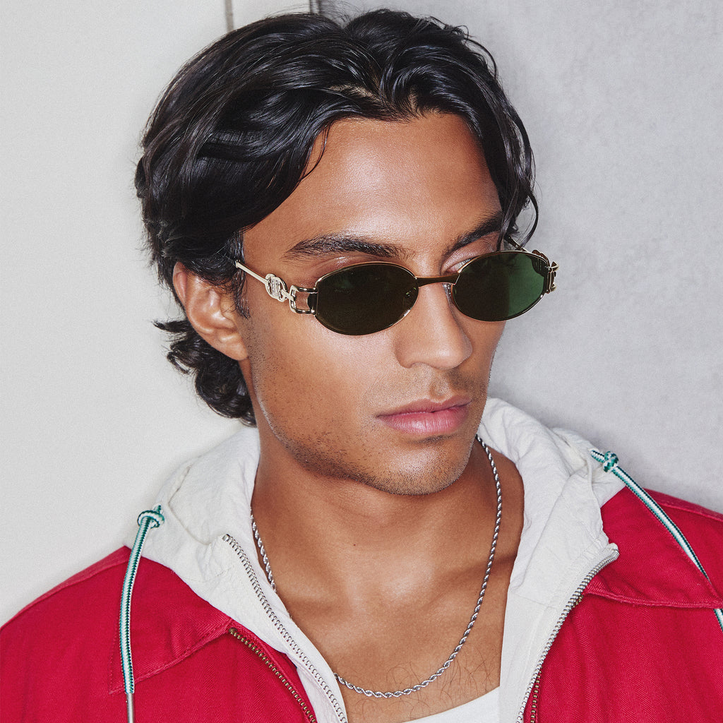 The Forbidden Silver Uni-Sex Oval Sunglasses | Le Specs
