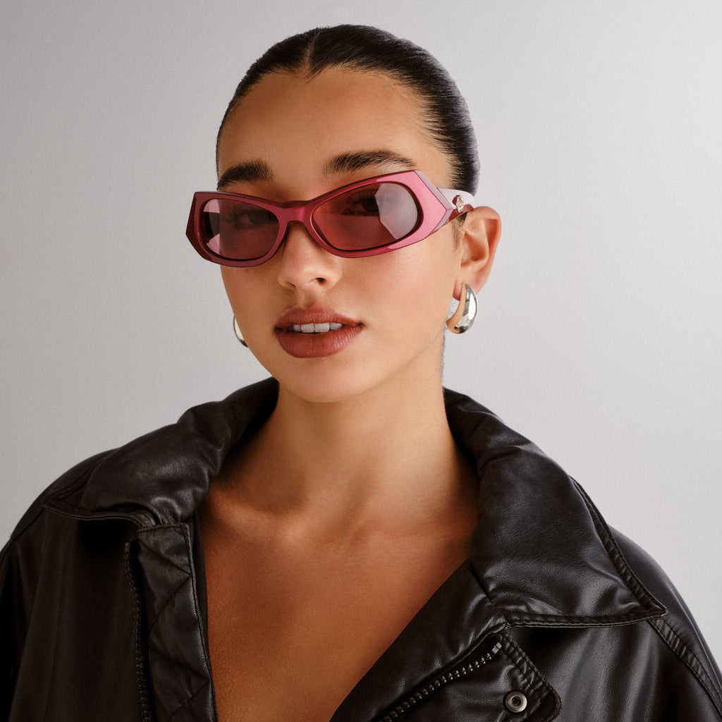 Spaceman Galactic Magenta Uni-Sex Wrap Sunglasses | Le Specs