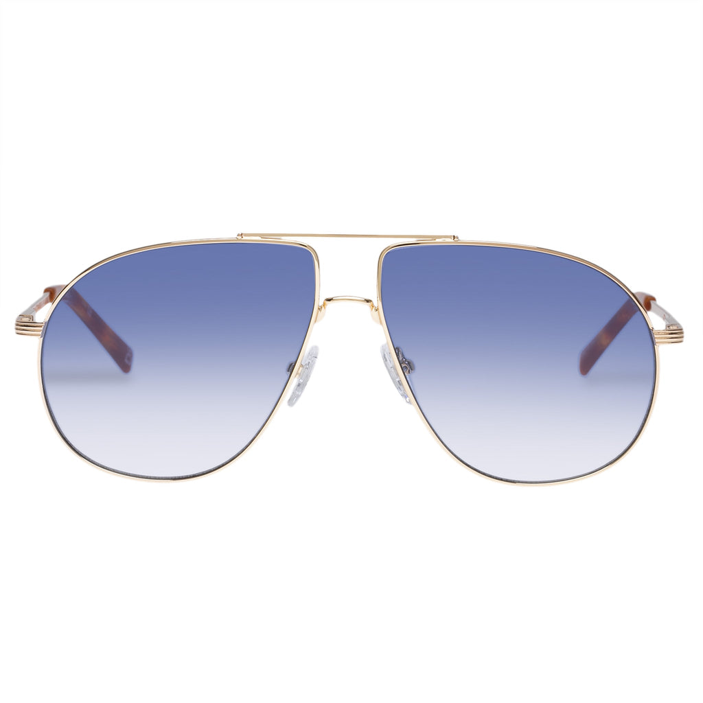 Le Specs Schmaltzy 60mm Aviator Sunglasses in Bright Gold /Vintage Tort