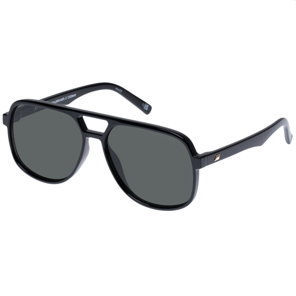 Trailbreaker Black Uni Sex Aviator Sunglasses Le Specs 