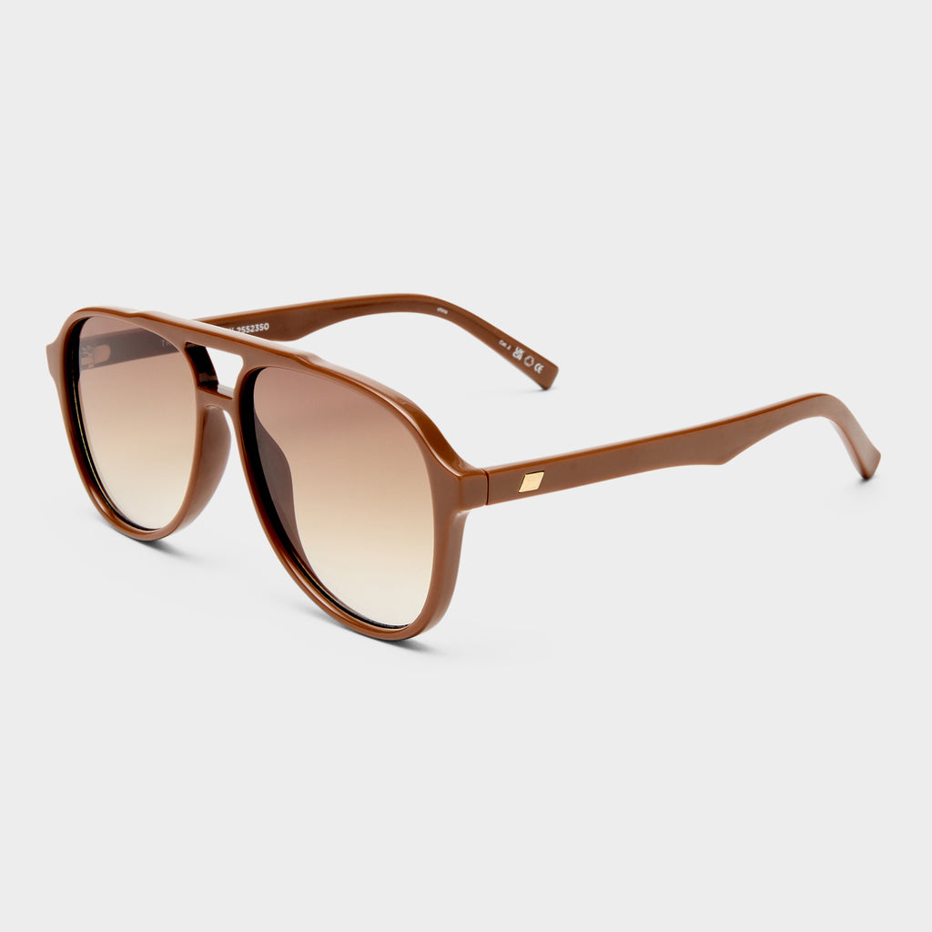 Tragic Magic Hazelnut Uni-Sex Aviator Sunglasses | Le Specs