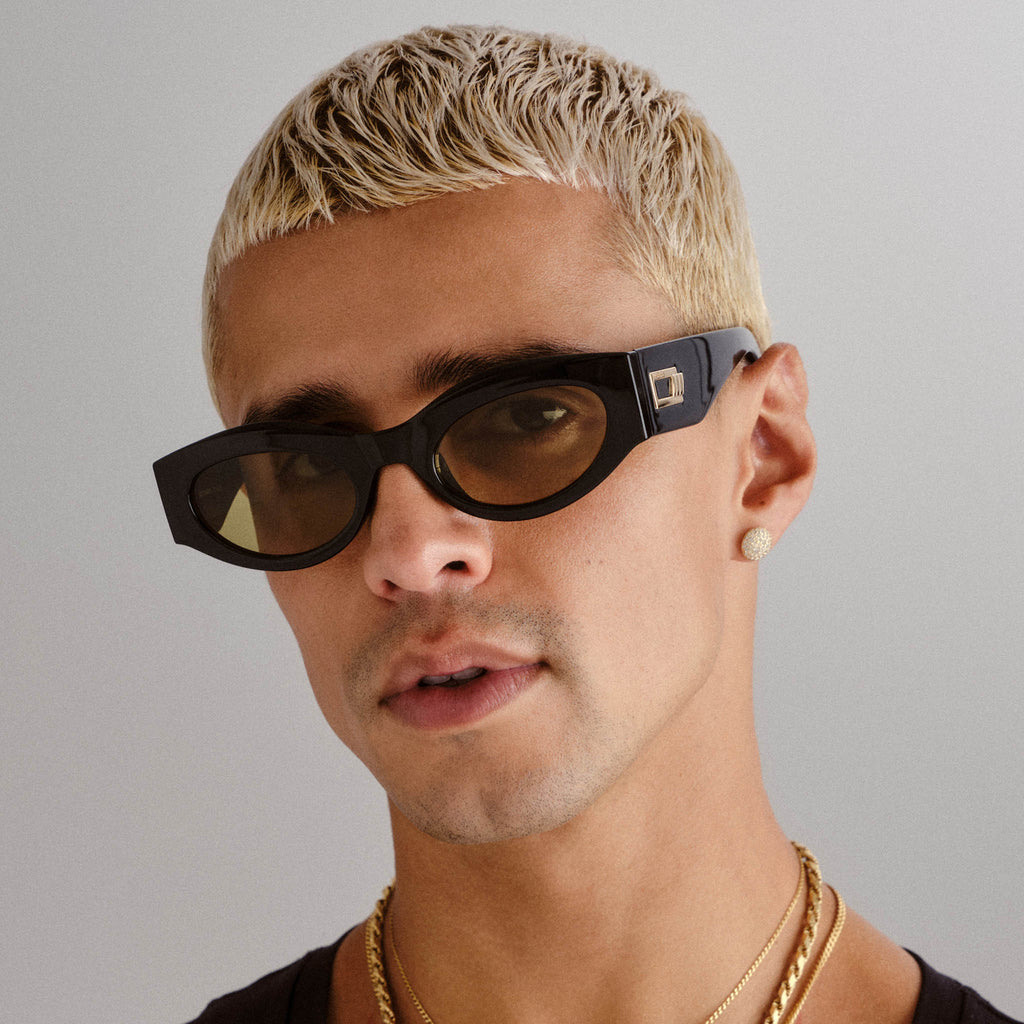 Le Specs Sunglasses Body Bumpin II Body Bumpin Ii Black Uni-Sex Oval Sunglasses | Le Specs main image 2