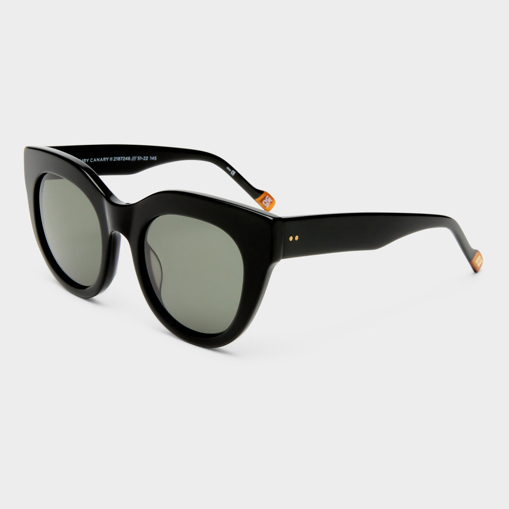 Airy Canary Ii Black Female Cat-Eye Sunglasses | Le Specs display picture 2