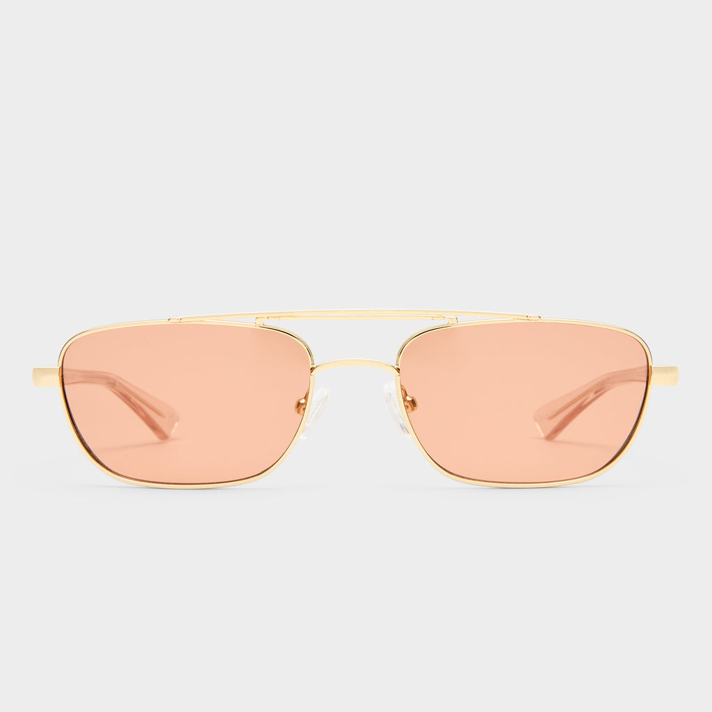 LE SPECS Unisex Le Mimi Gold Aviator Sunglasses