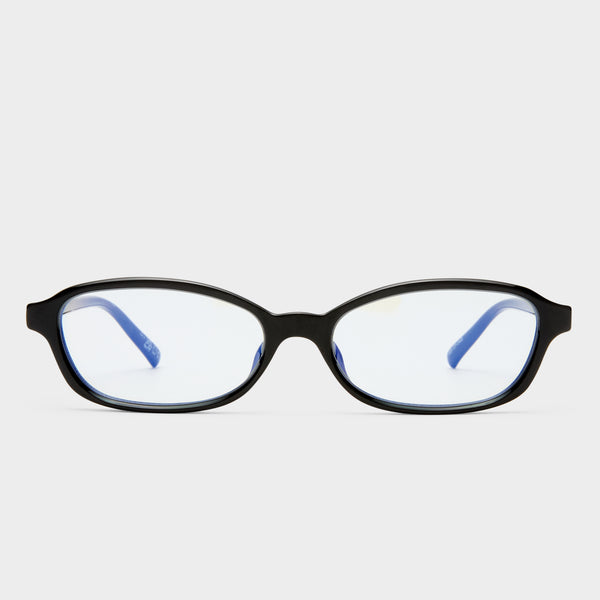 Honey Pot Black Female Rectangle Blue Light | Le Specs