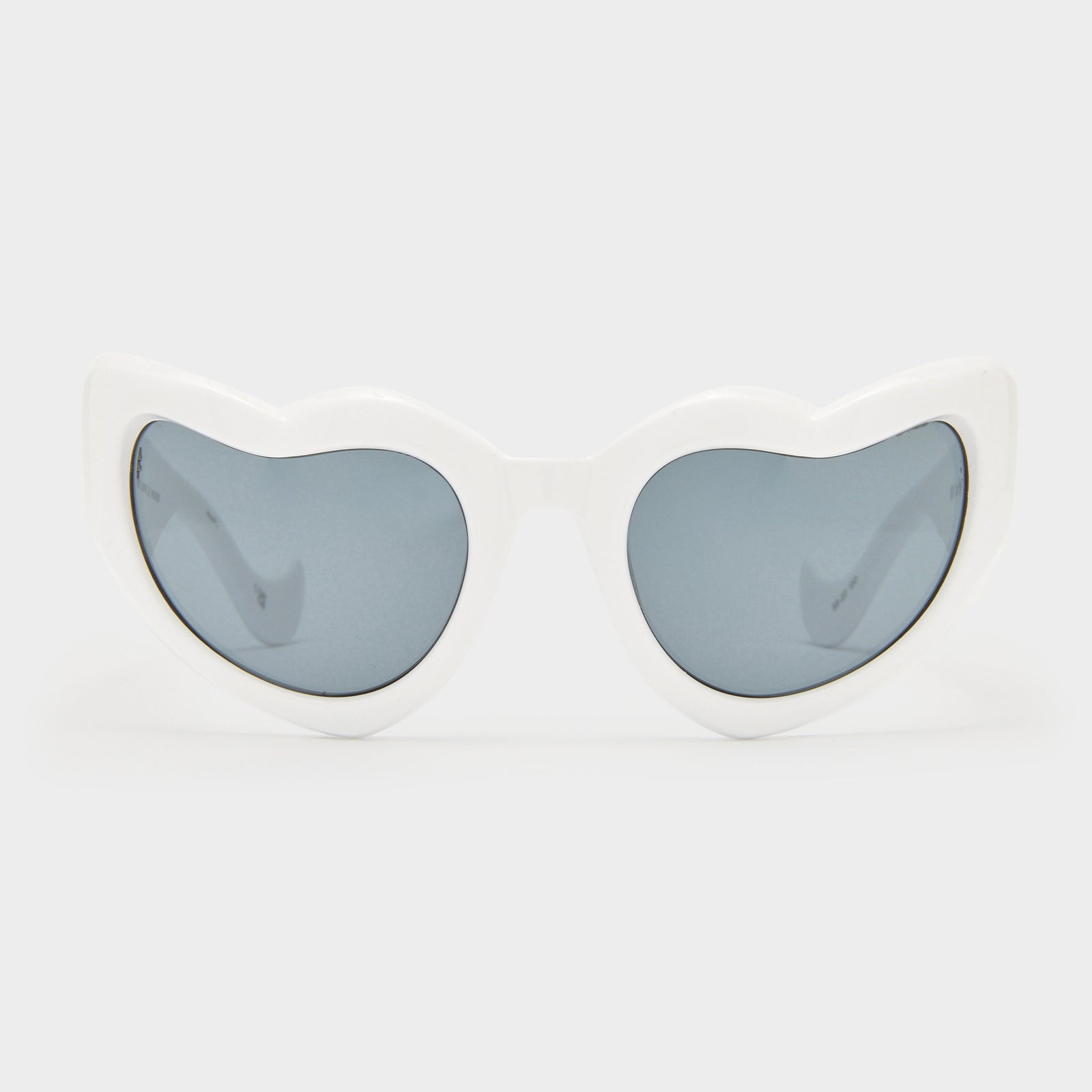 Fast Love White Female Cat-Eye Sunglasses | Le Specs