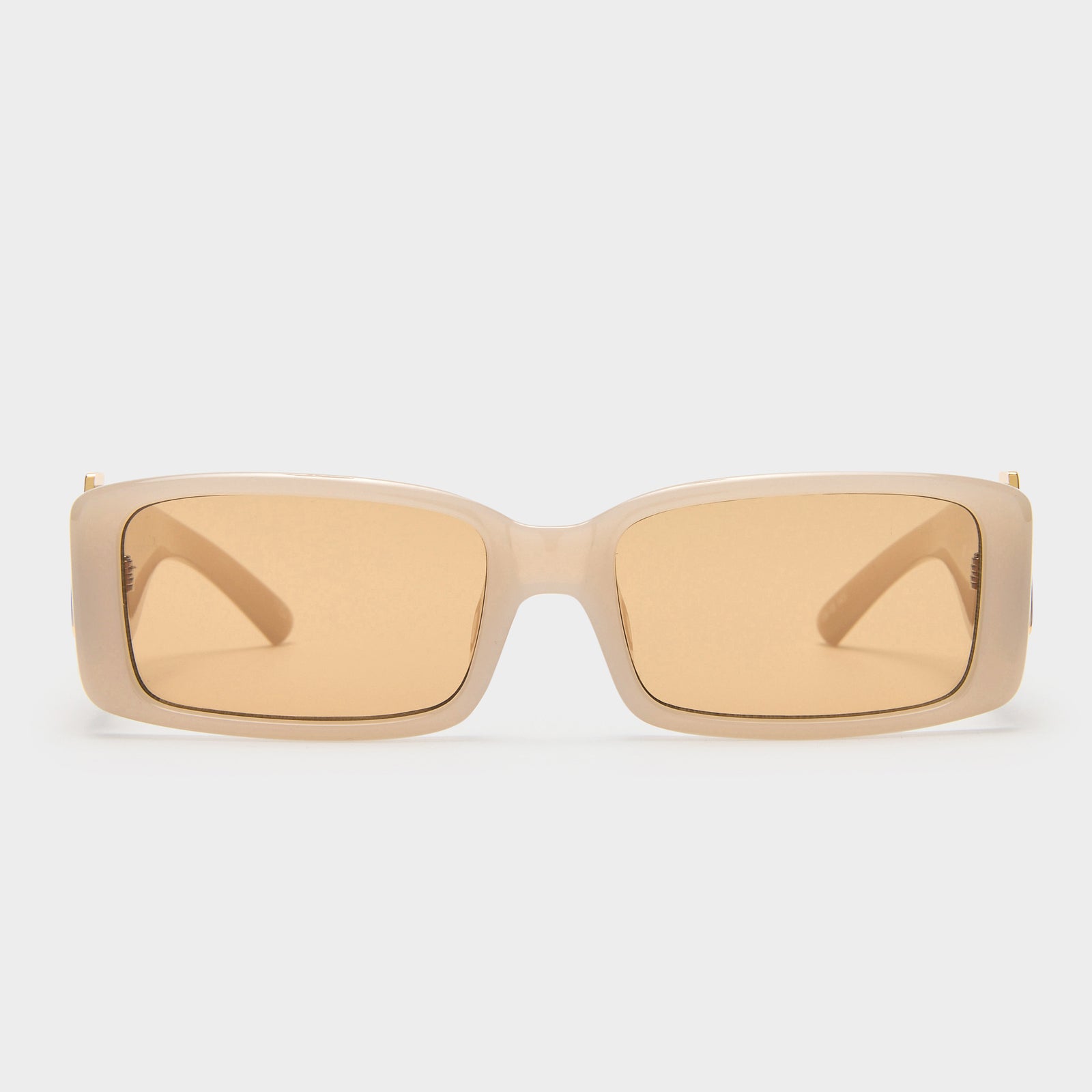 Cruel Intentions Oatmeal Uni-Sex Rectangle Sunglasses | Le Specs