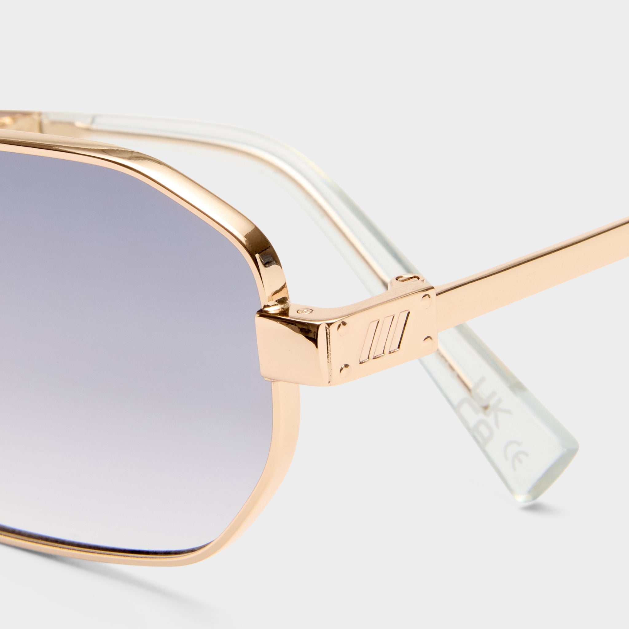 Mythic Gold Uni-Sex Square Sunglasses | Le Specs