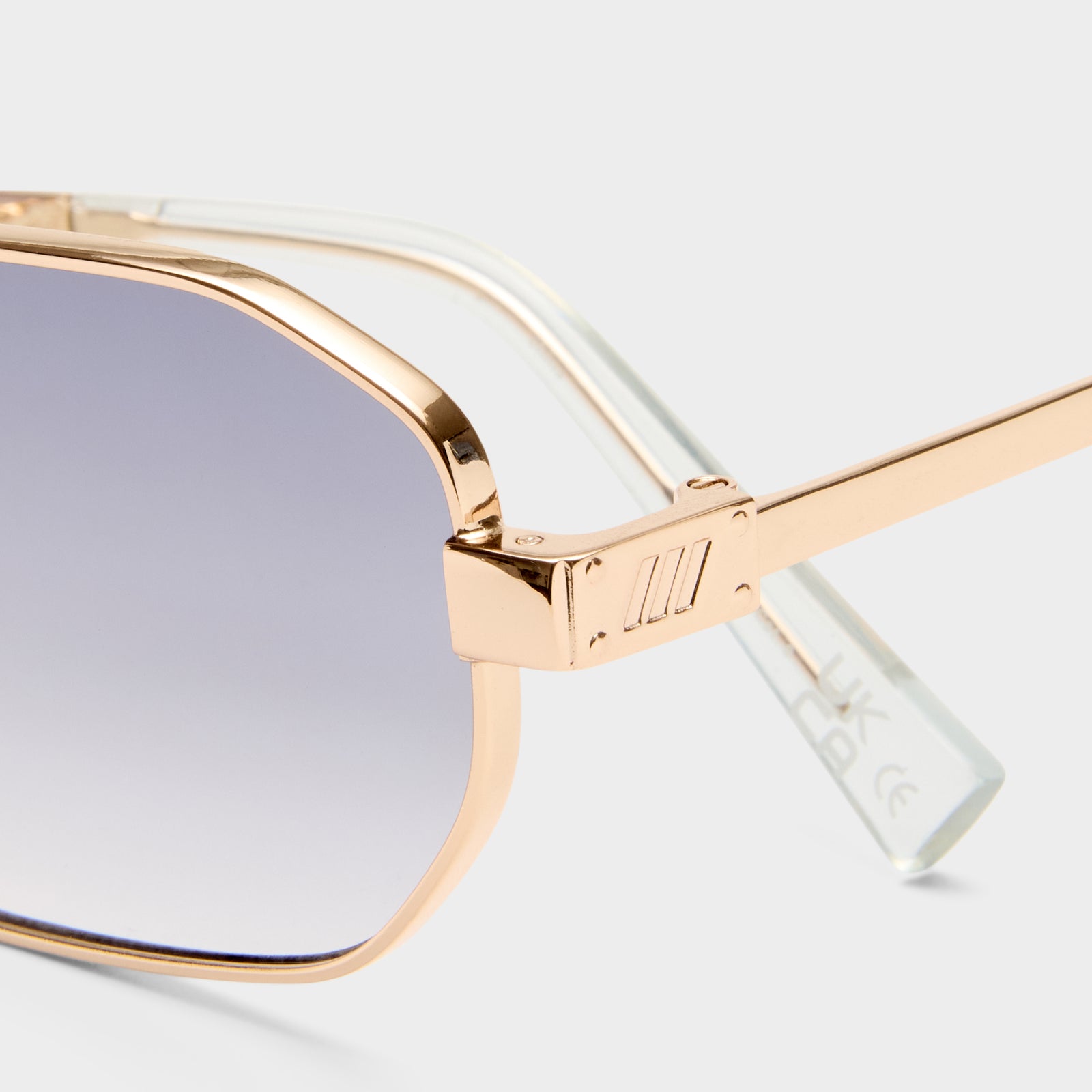 Mythic Gold Uni-Sex Square Sunglasses | Le Specs