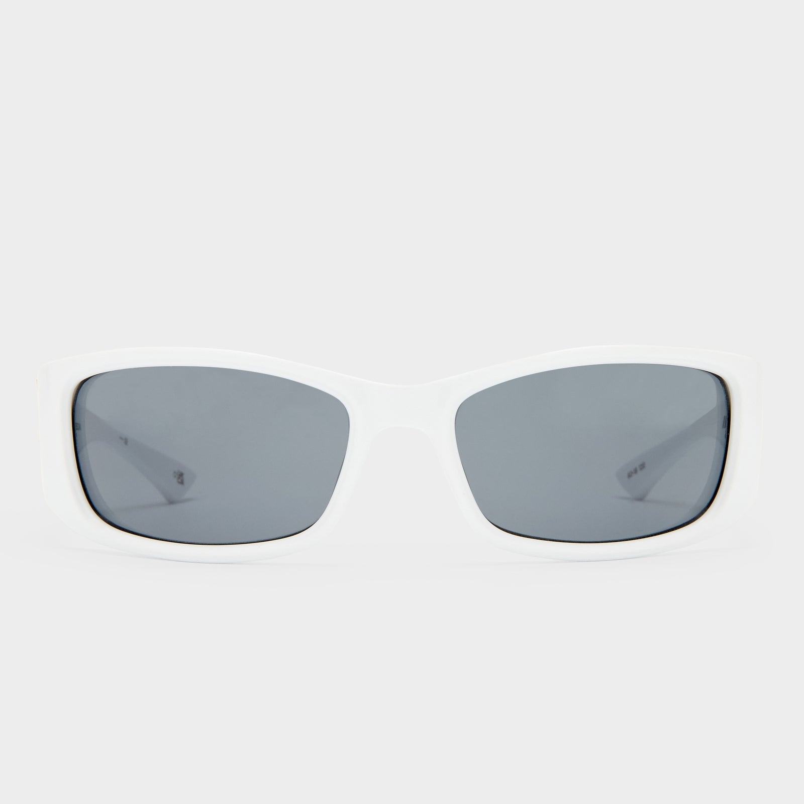 Du Jour Optic White Uni-Sex Wrap Sunglasses | Le Specs