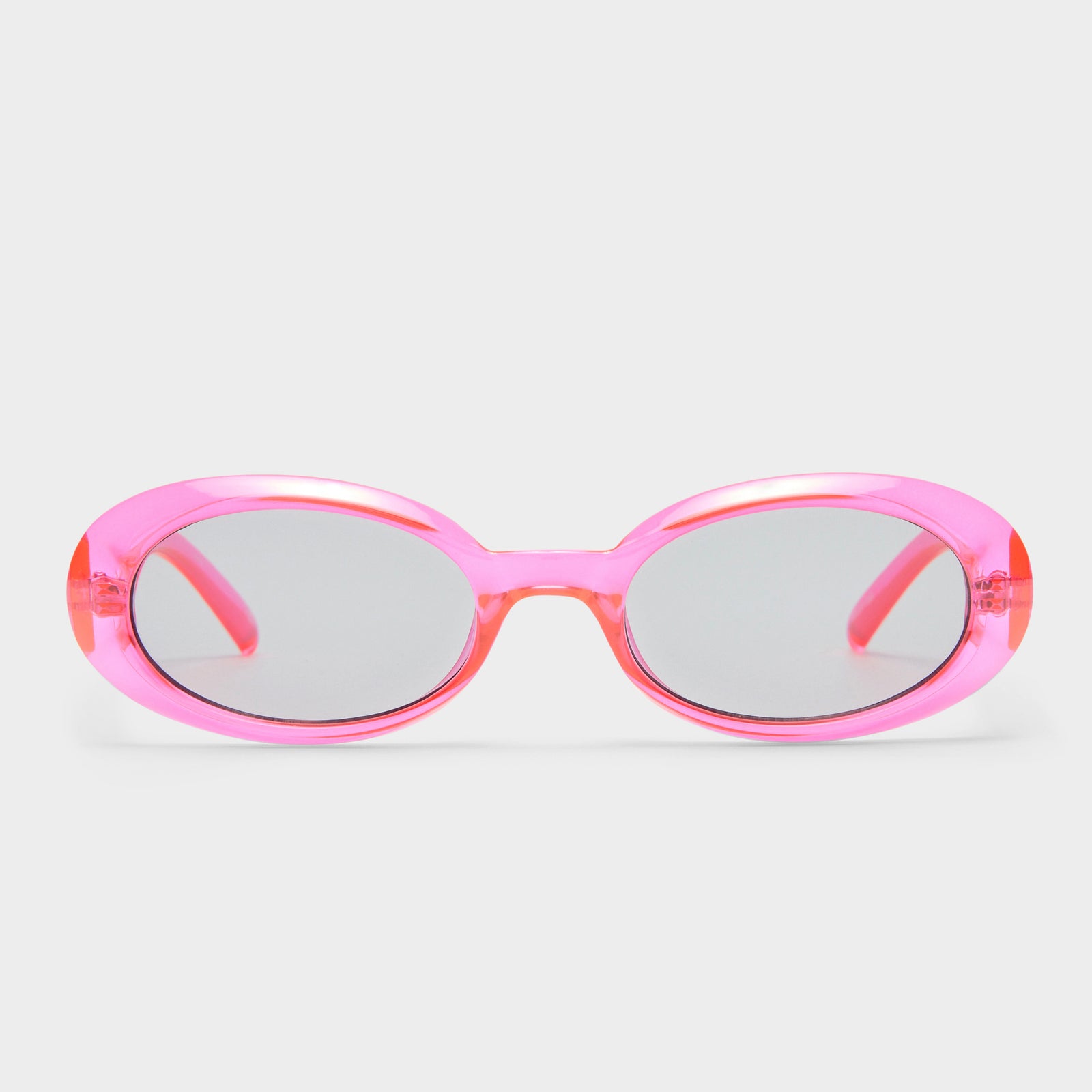 Work It Hyper Pink Female Oval Sunglasses | Le Specs
