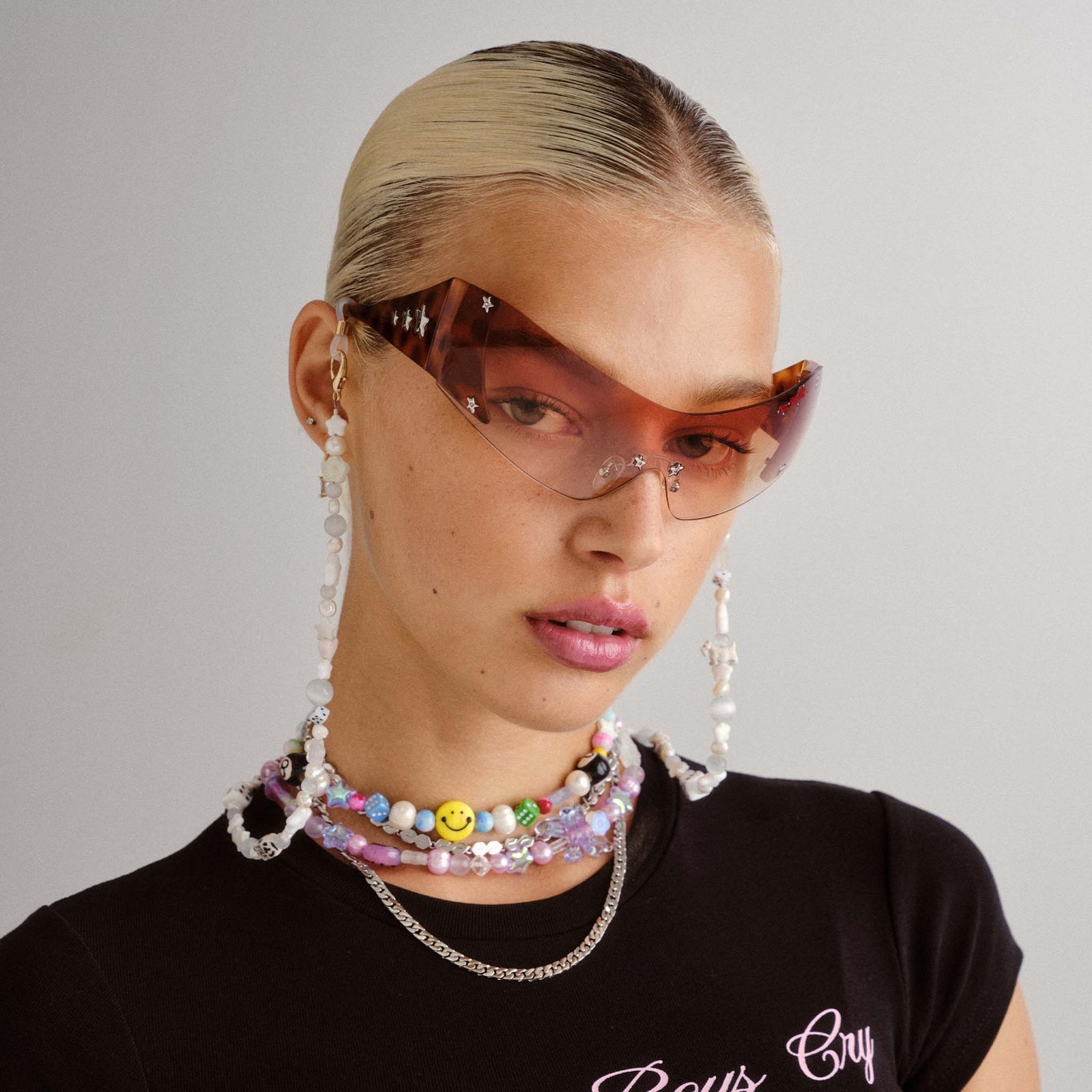 I Am A Rich Man Vintage Tort Uni-Sex Shield Sunglasses | Le Specs