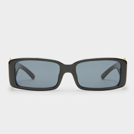 Le Specs Cruel Intentions Rectangle Sunglasses | Dark Tortoise & Gold | Y2K Le Specs Cruel Intentions Sunglasses - Tort | WYLD Singapore main image 4