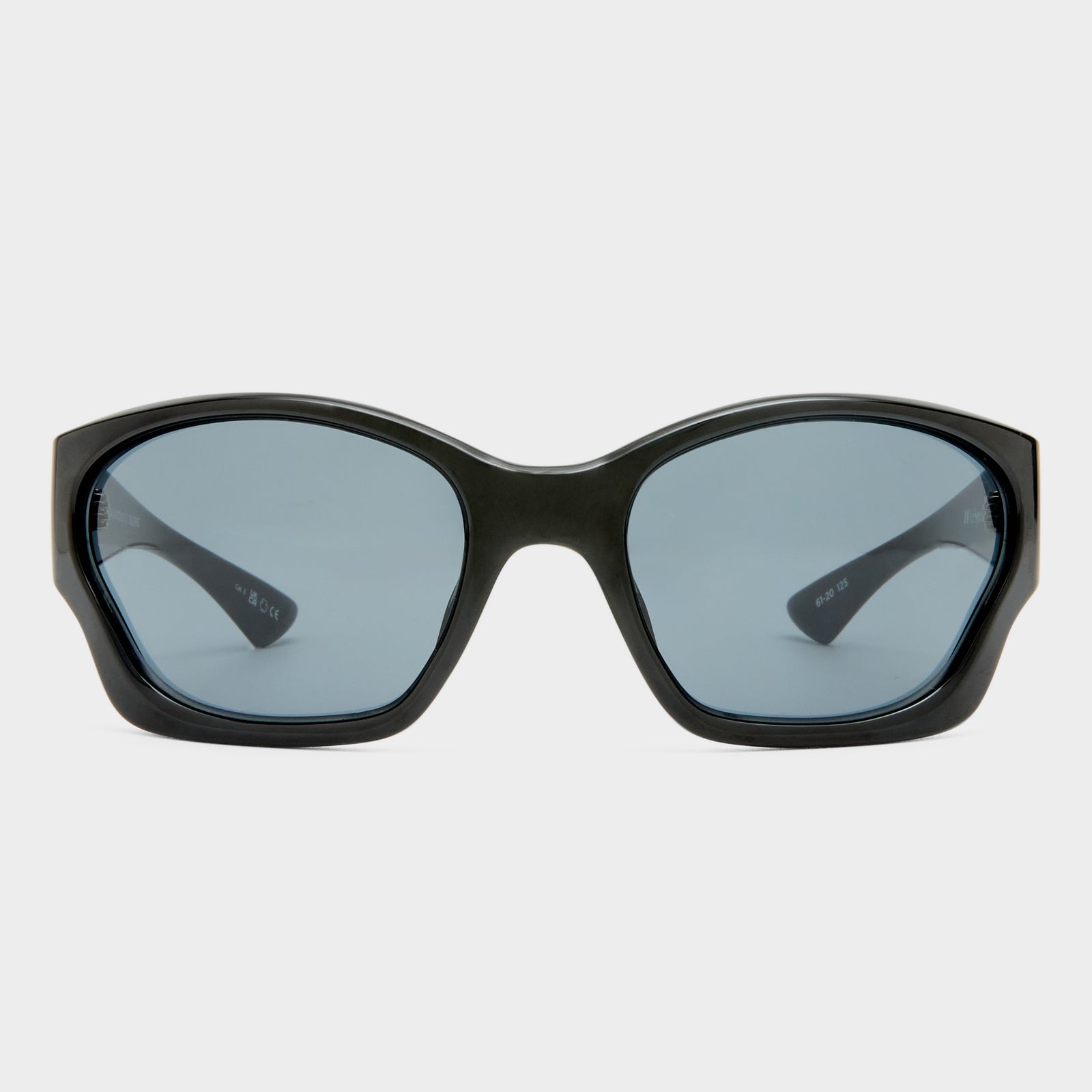 Salacious Black Uni-Sex Wrap Sunglasses | Le Specs