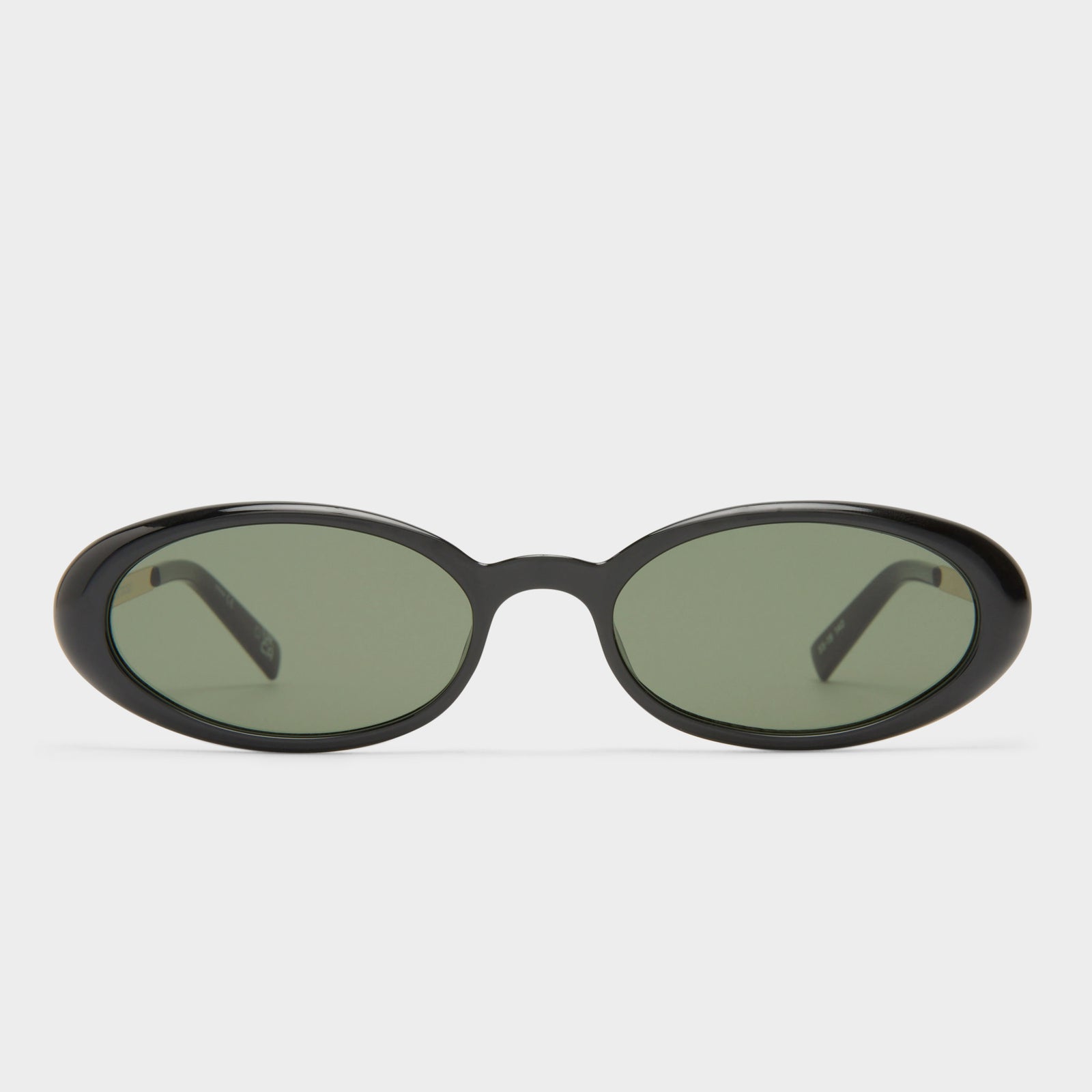 Magnifique Black Female Oval Sunglasses | Le Specs