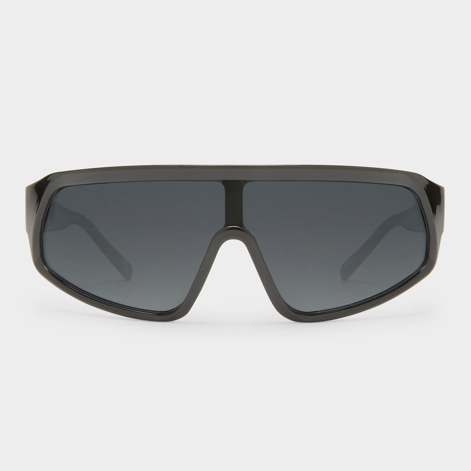 Calm Chaos Black Uni-Sex Shield Sunglasses | Le Specs
