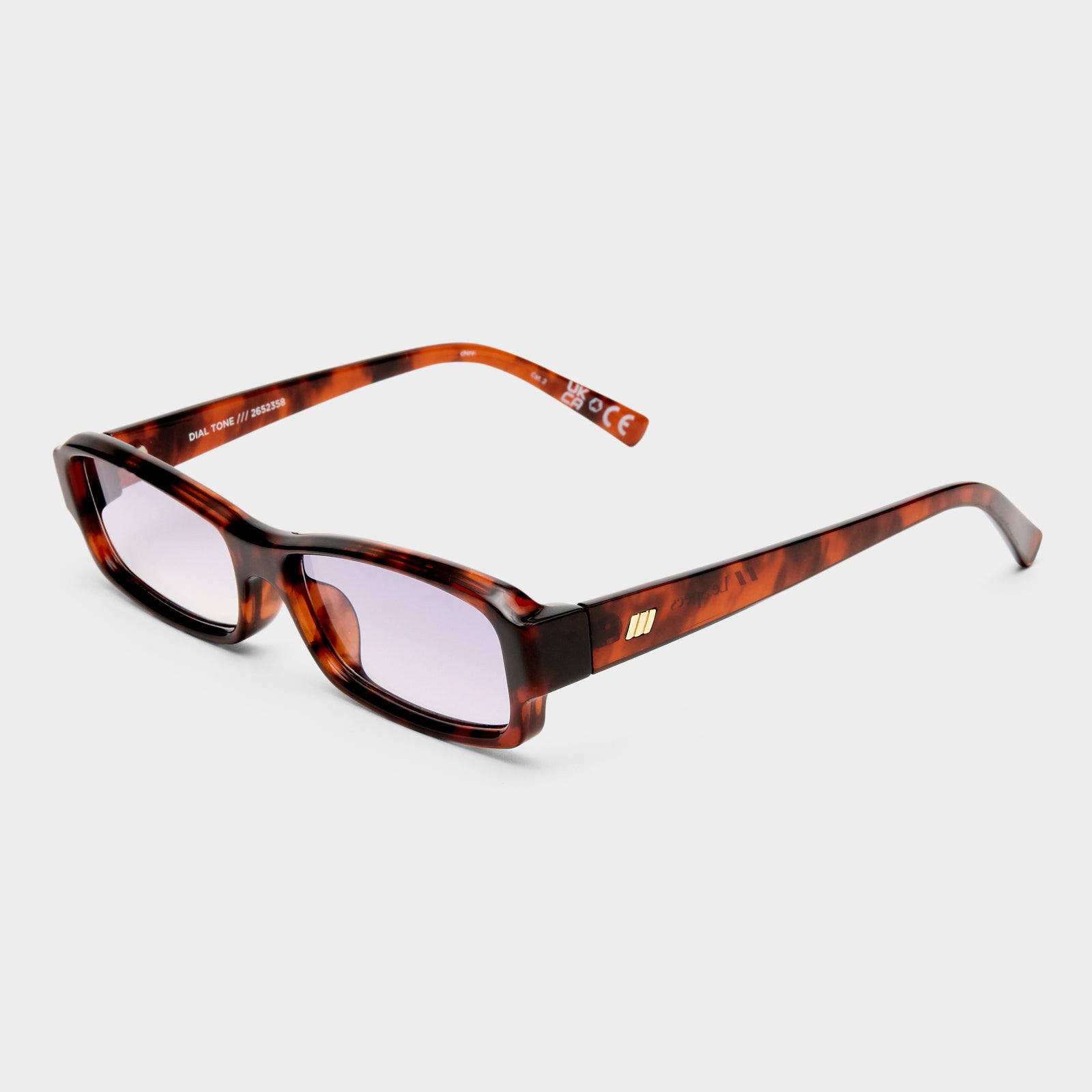Dial Tone Toffee Tort Uni-Sex Rectangle Sunglasses | Le Specs