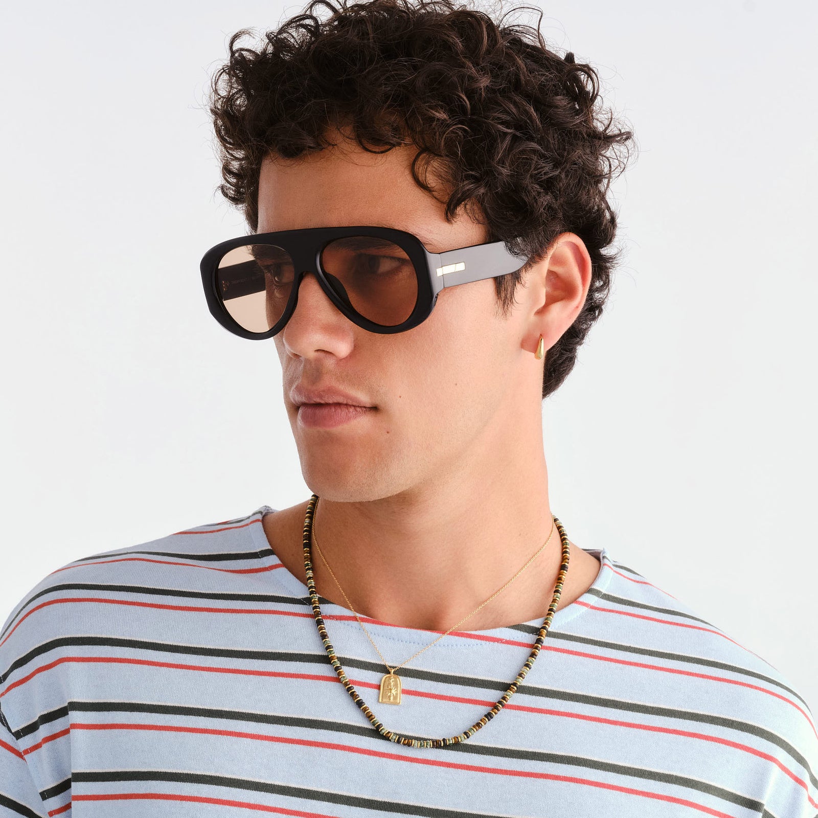 Dream Boat Black Uni-Sex Aviator Sunglasses | Le Specs