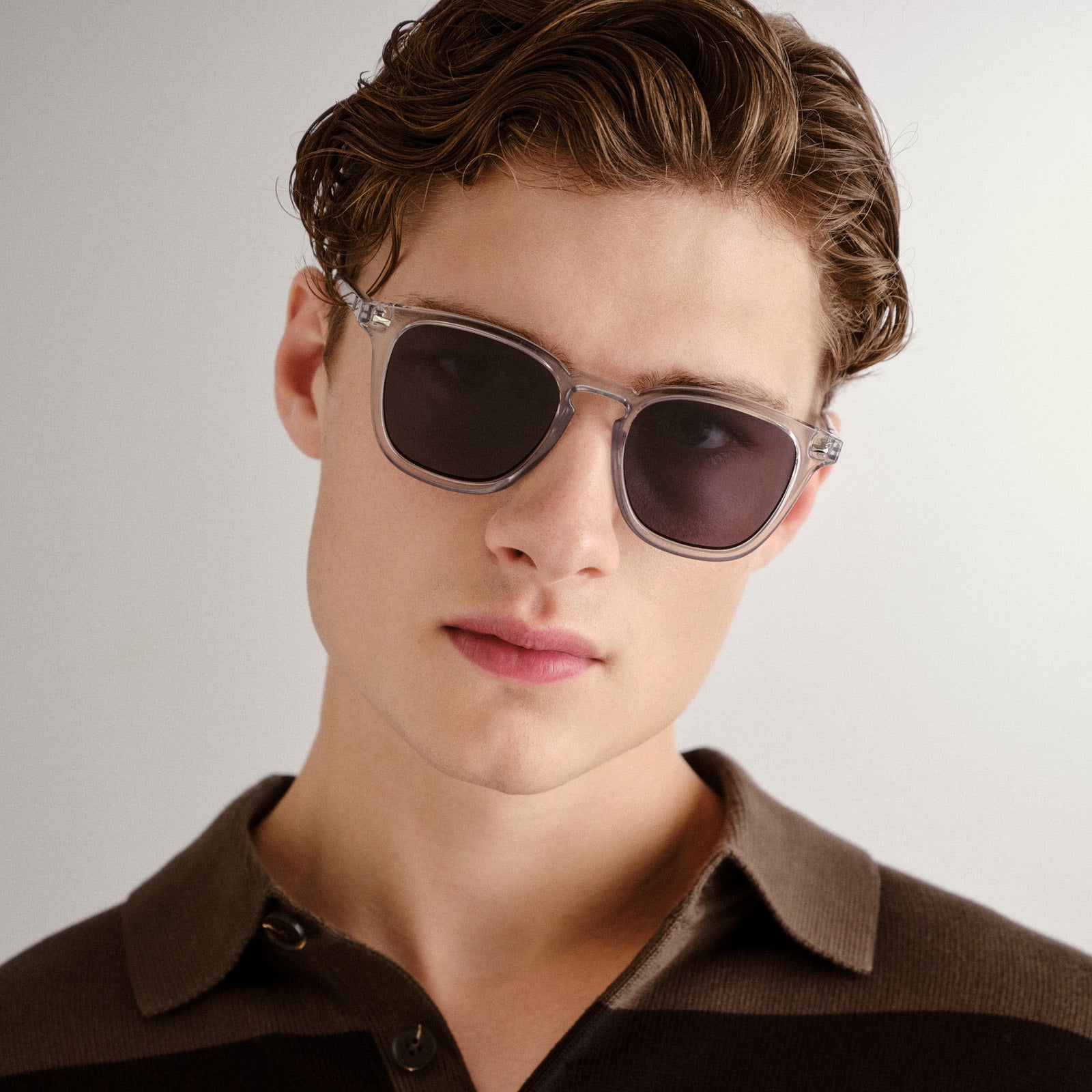 No Biggie Pewter Uni-Sex D-Frame Sunglasses | Le Specs