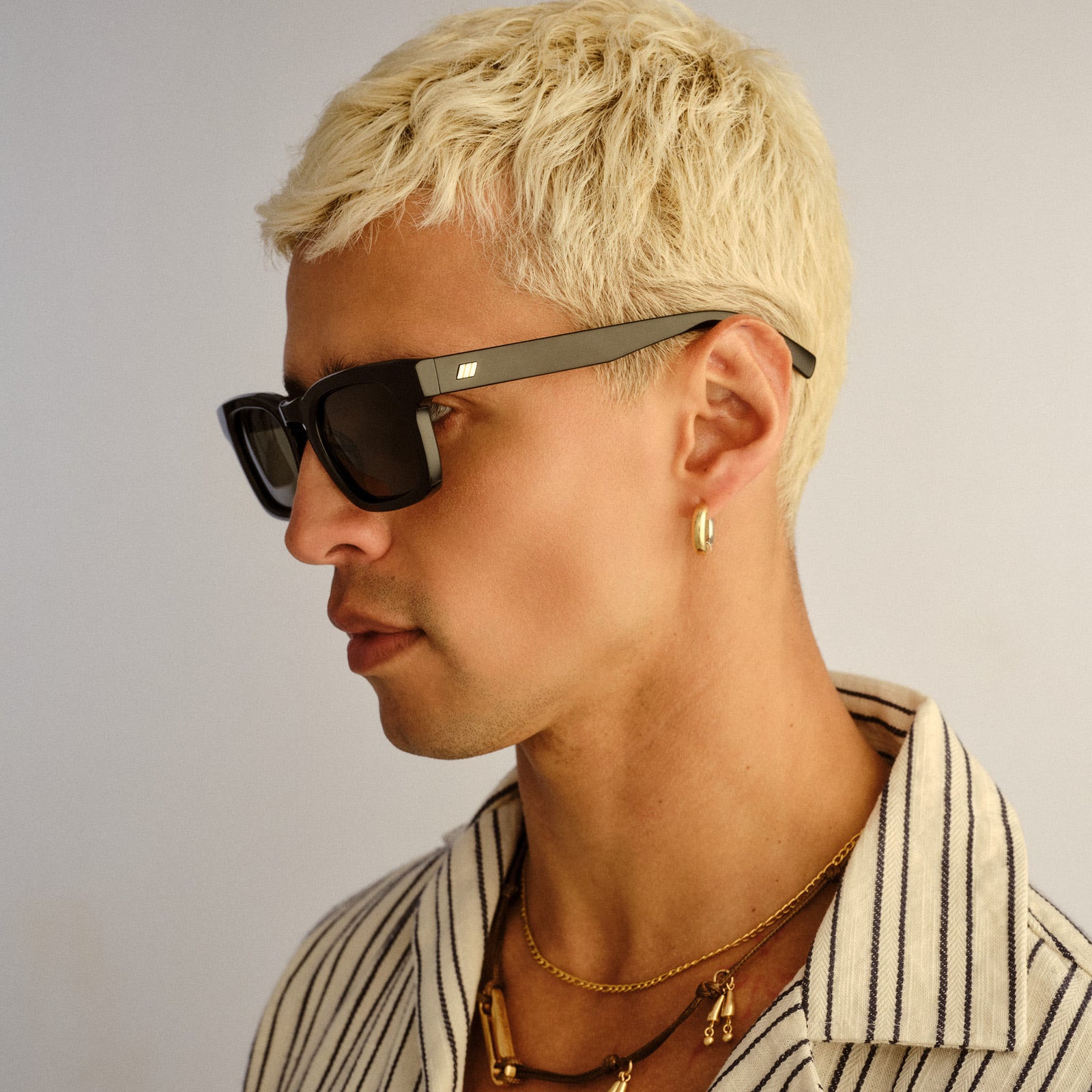 square goggles Iceberg Wide Fit Black Uni-Sex Square Sunglasses