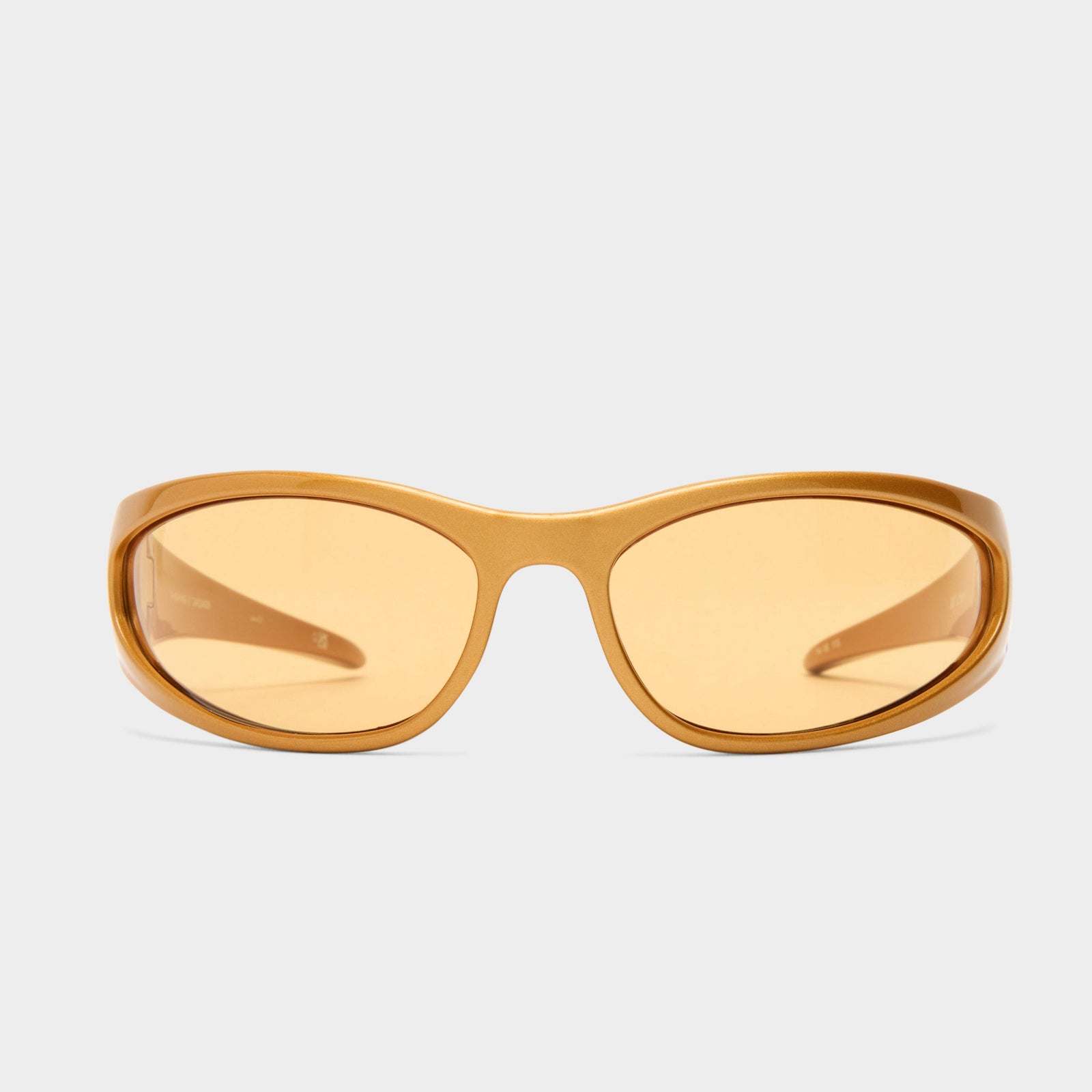 Phishing Gold Chrome Female Wrap Sunglasses | Le Specs