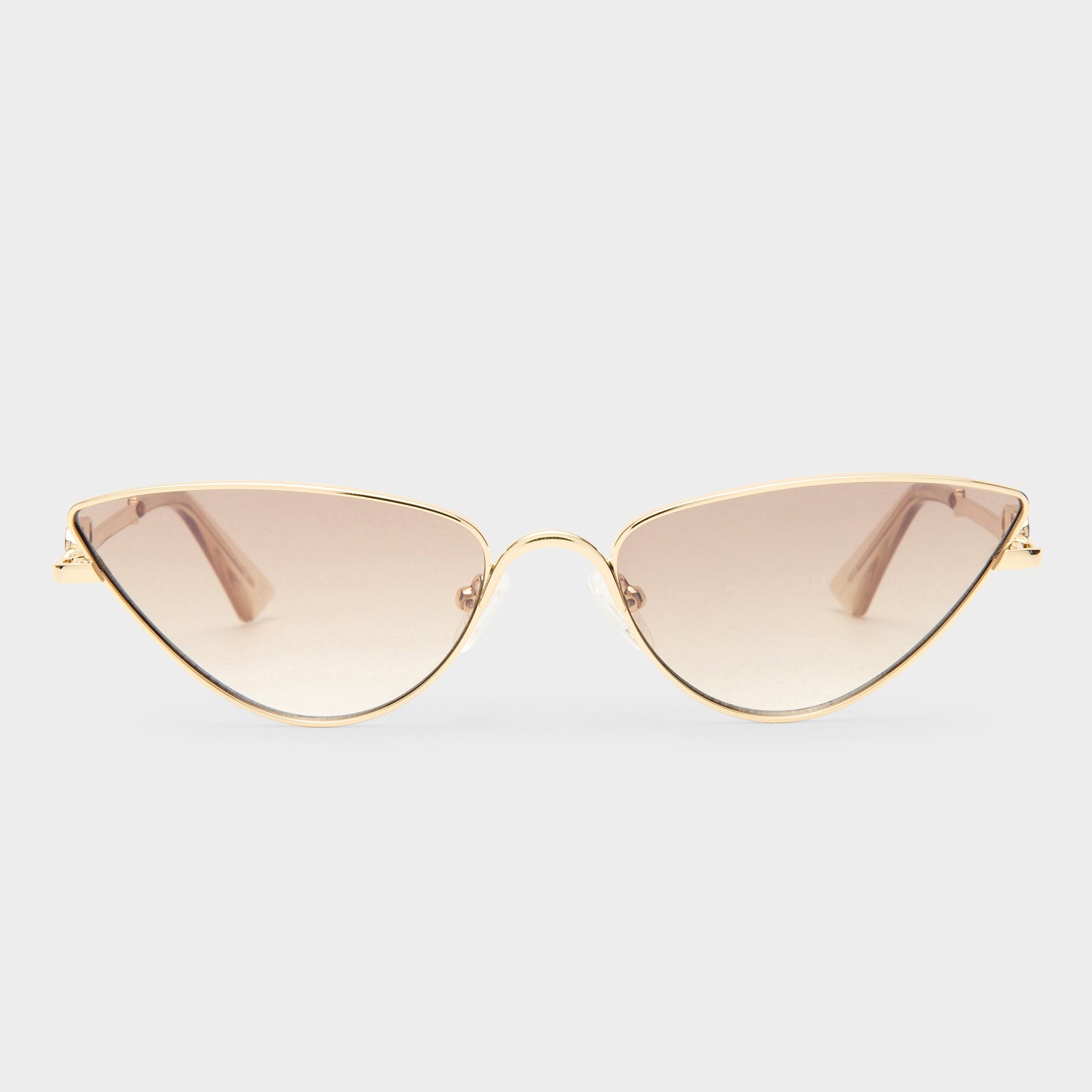 The Soiree Bright Gold Female Cat-Eye Sunglasses | Le Specs