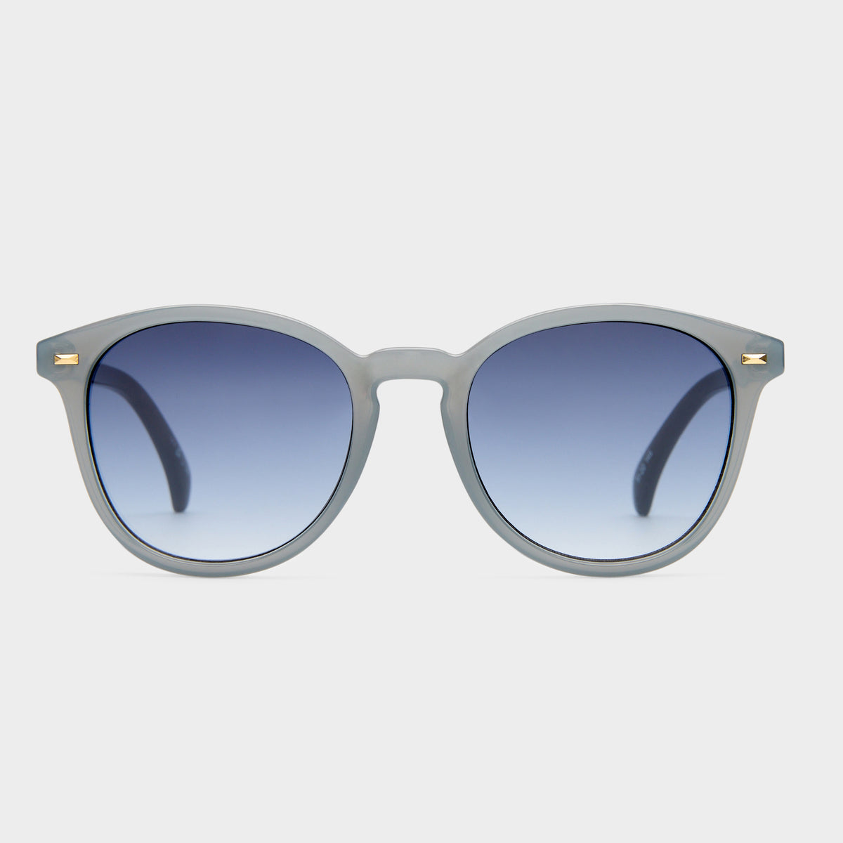 Bandwagon Slate Uni-Sex Round Sunglasses | Le Specs