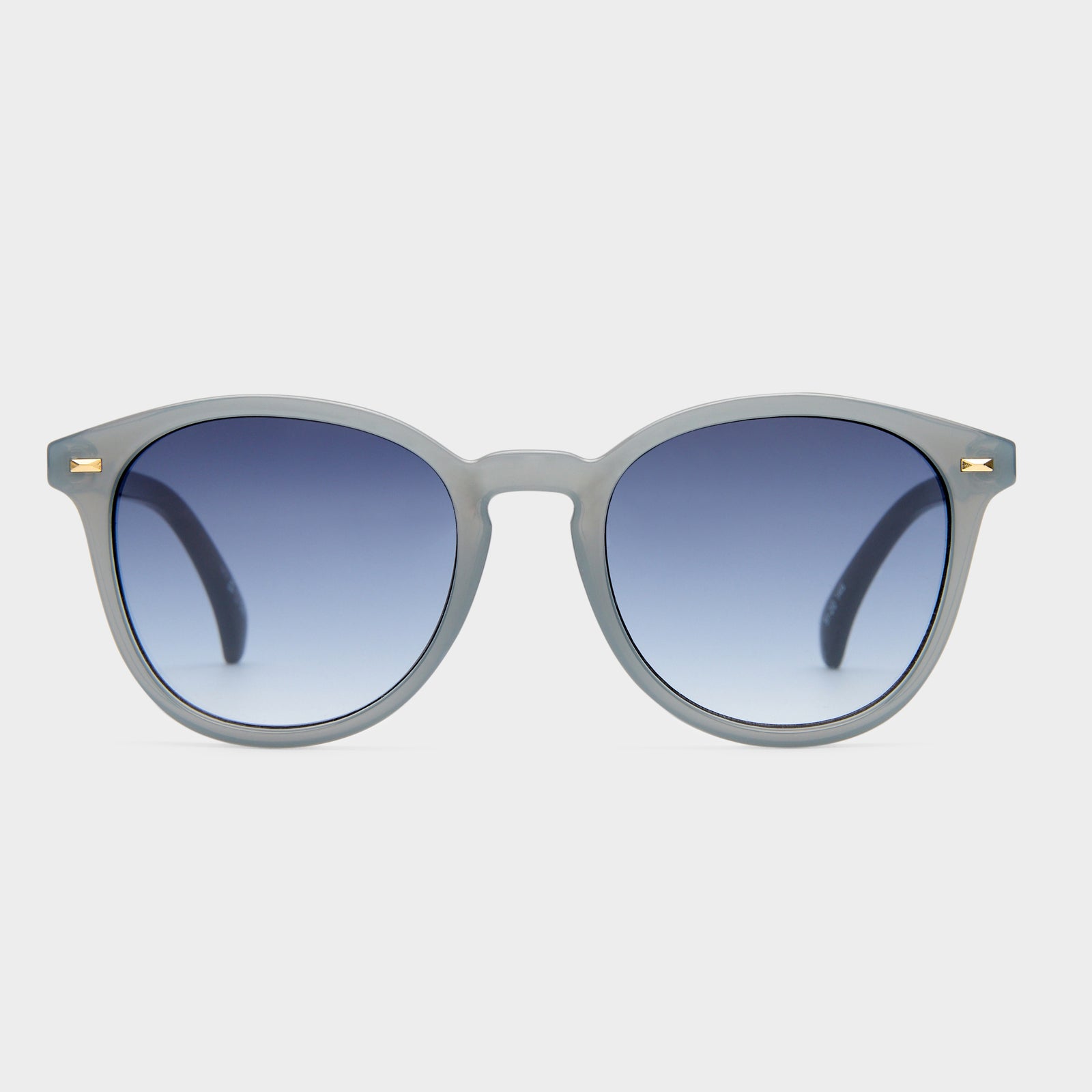 Bandwagon Slate Uni-Sex Round Sunglasses | Le Specs