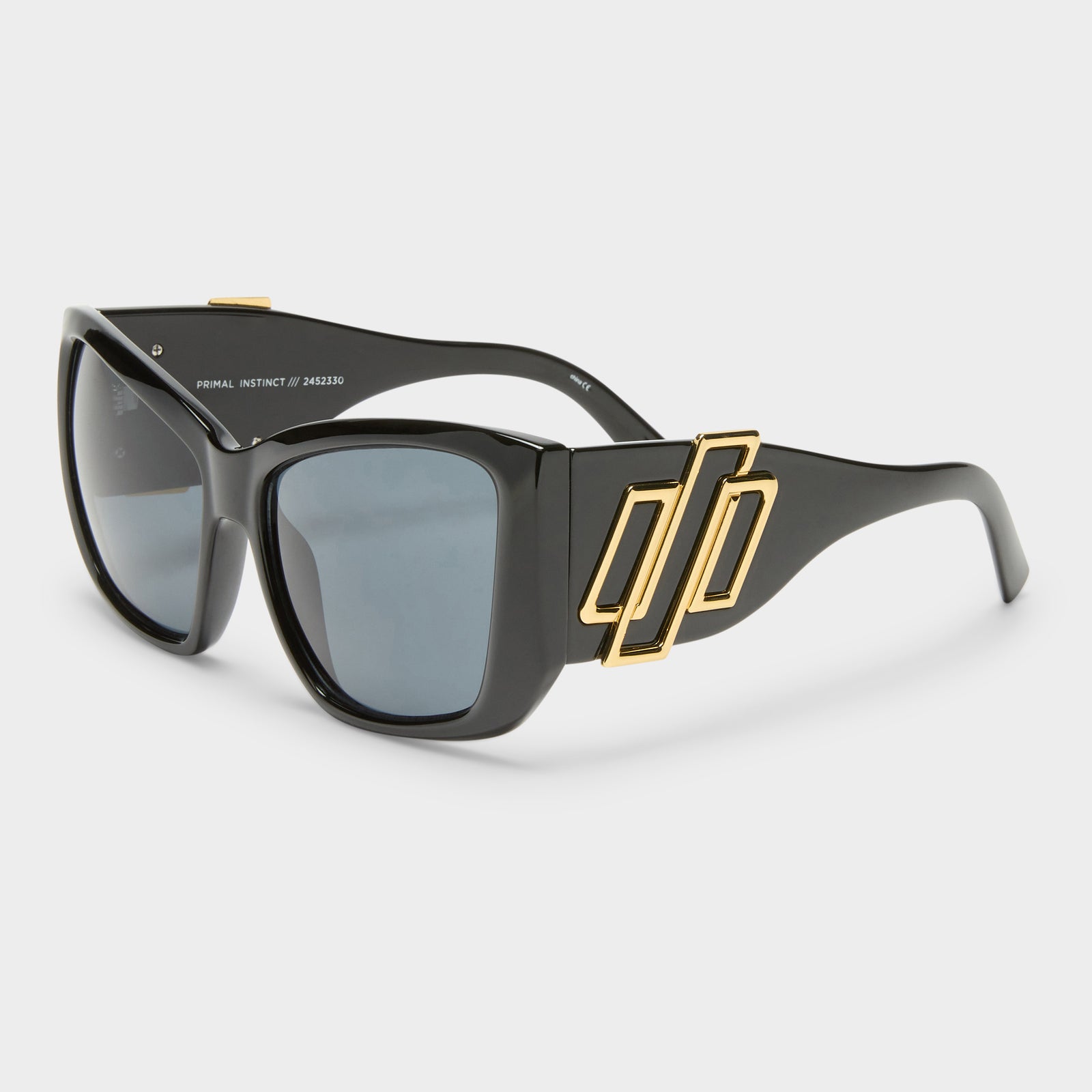 primal-attuned goggles Primal Instinct Black Uni-Sex Square Sunglasses