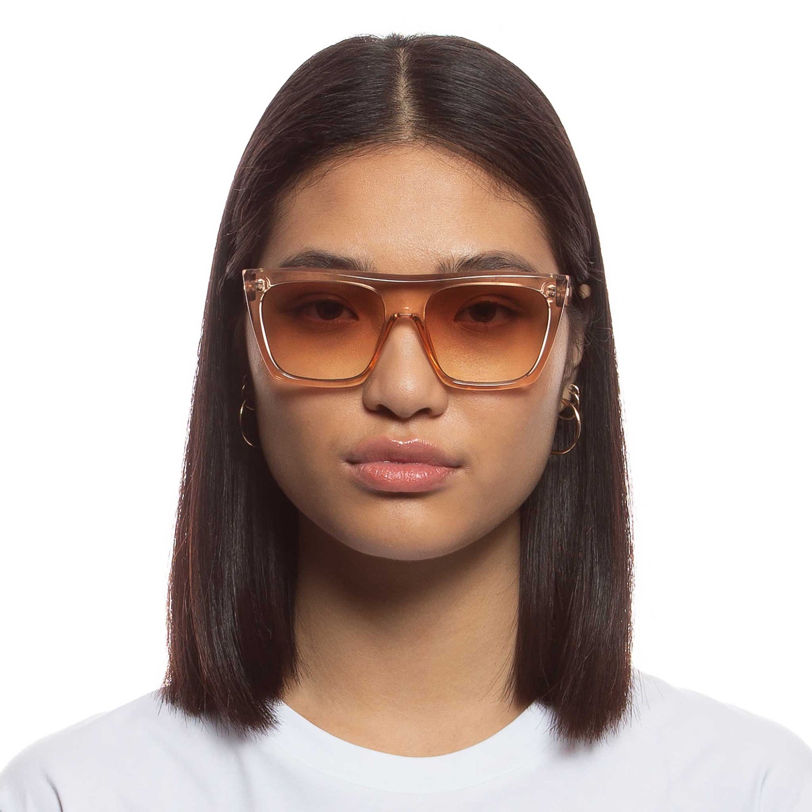 The Thirst Pink Quartz Female D-Frame Sunglasses | Le Specs