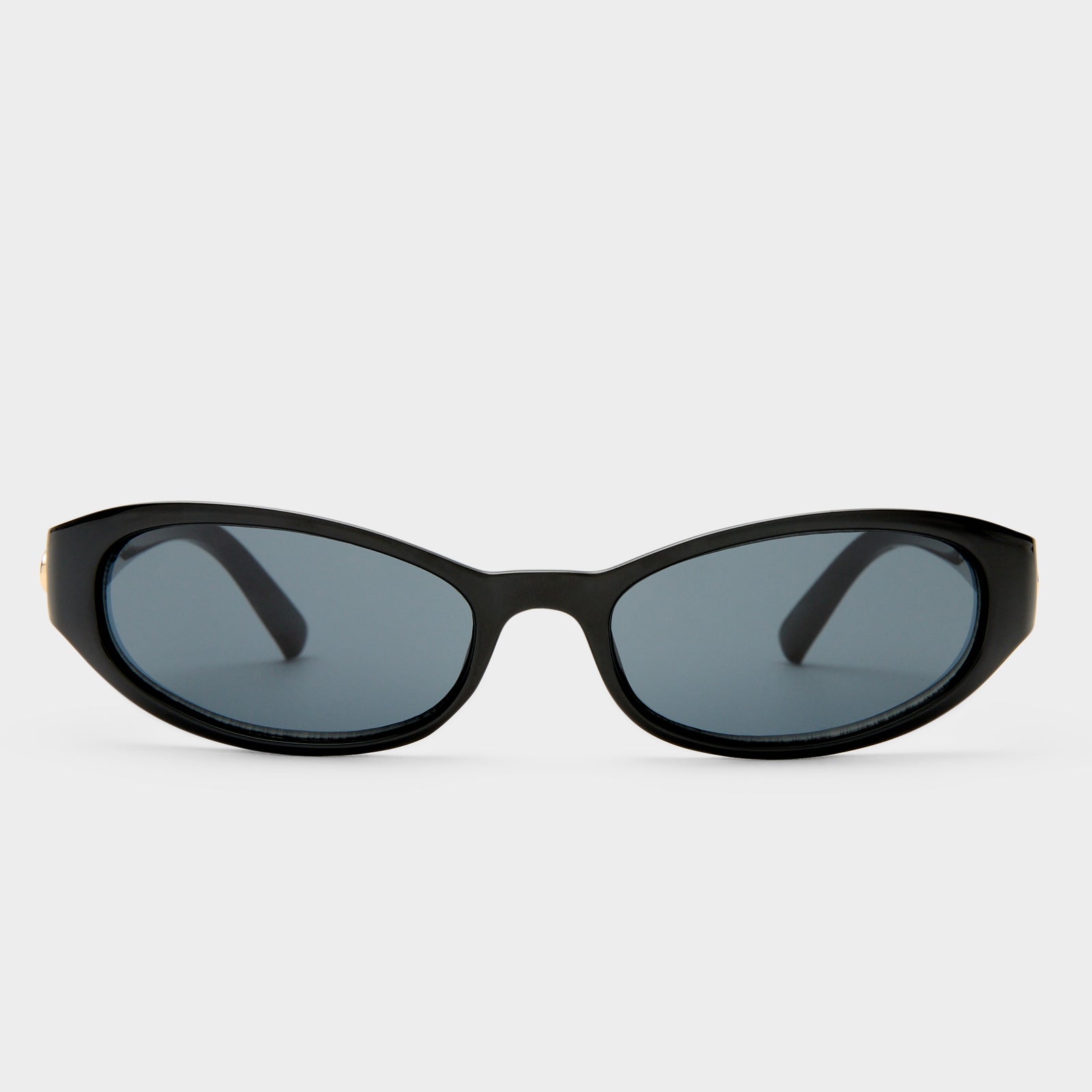 Popalicious + Black Female Oval Sunglasses | Le Specs