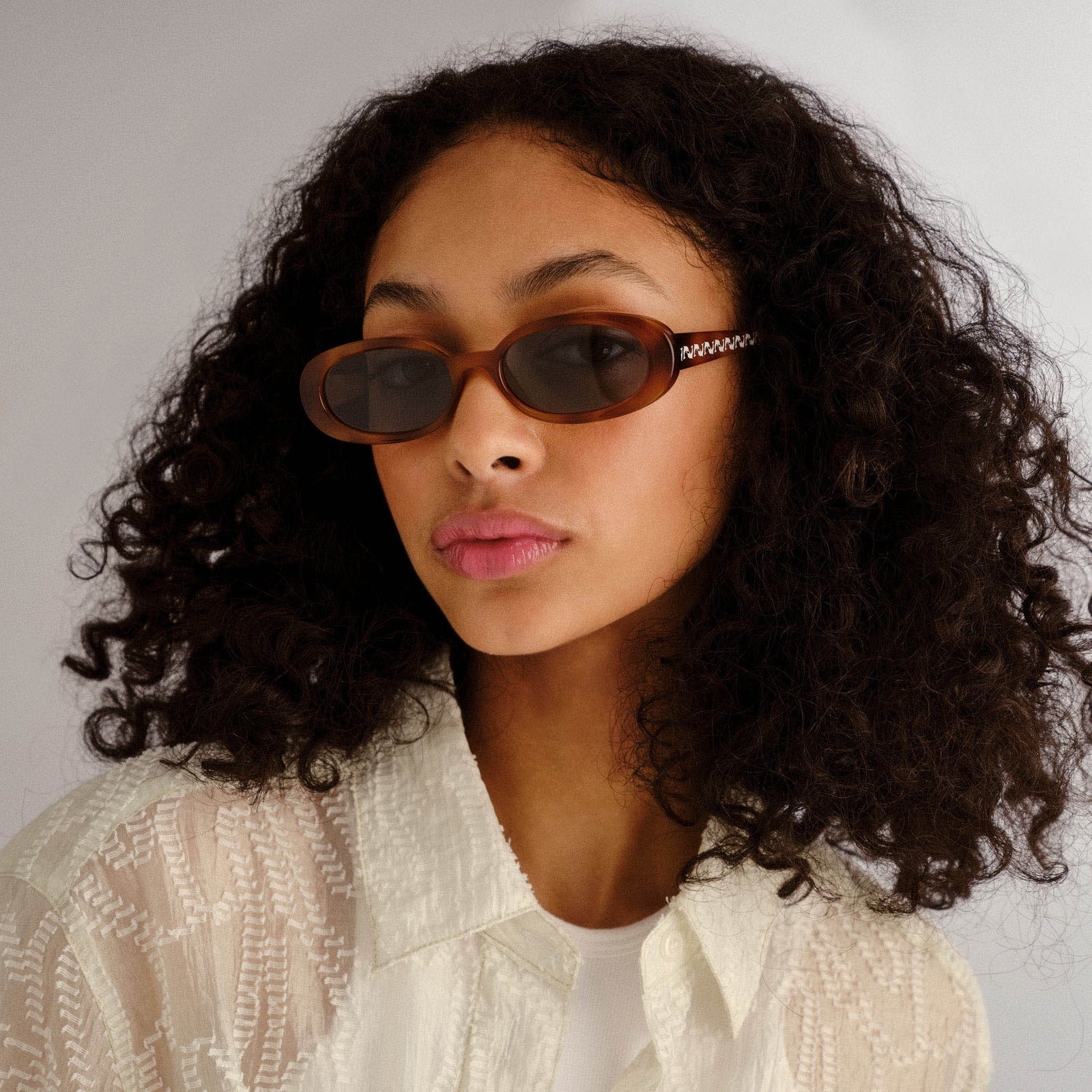 Outta Love Vintage Tort Female Oval Sunglasses | Le Specs