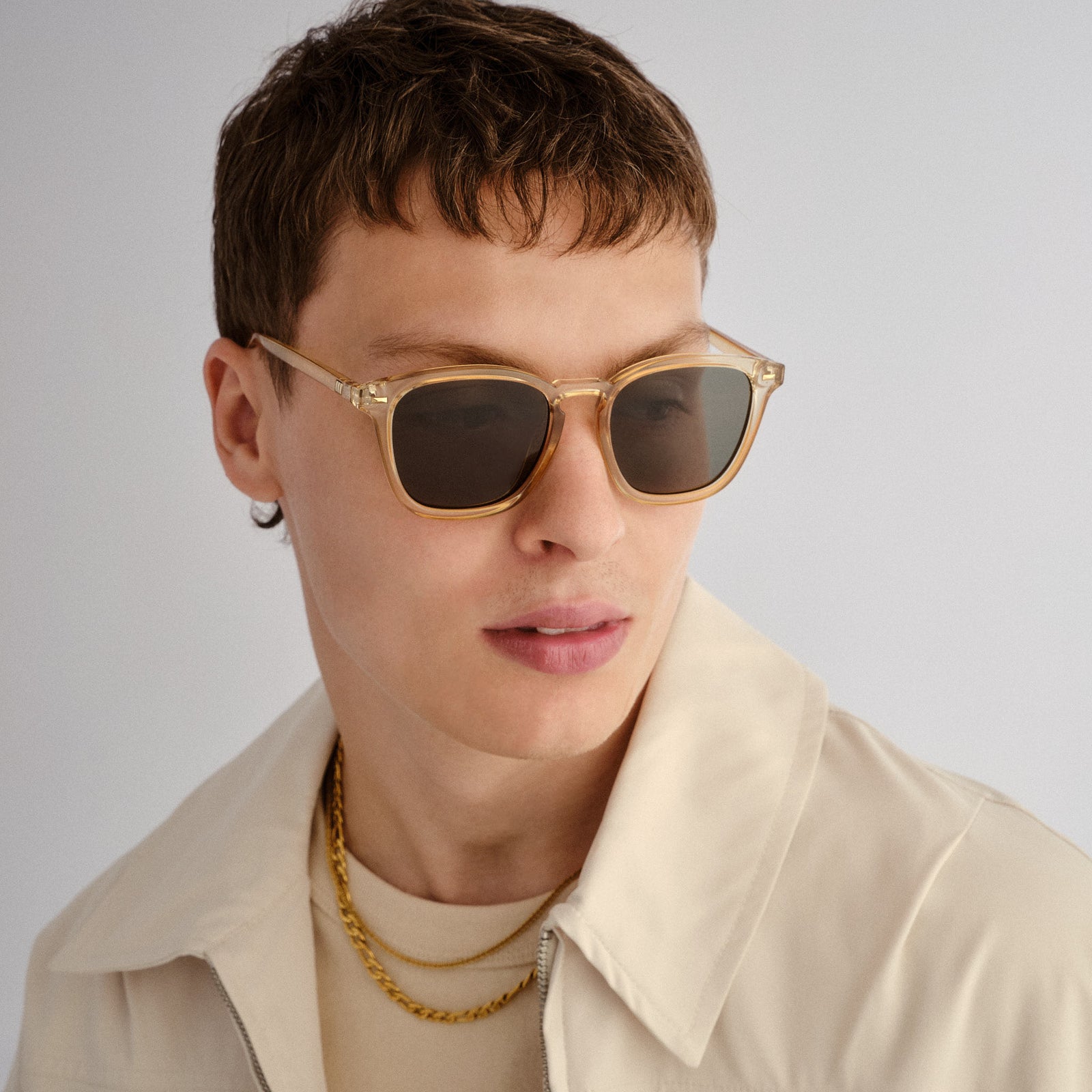 Big Deal Sand Uni-Sex D-Frame Sunglasses | Le Specs