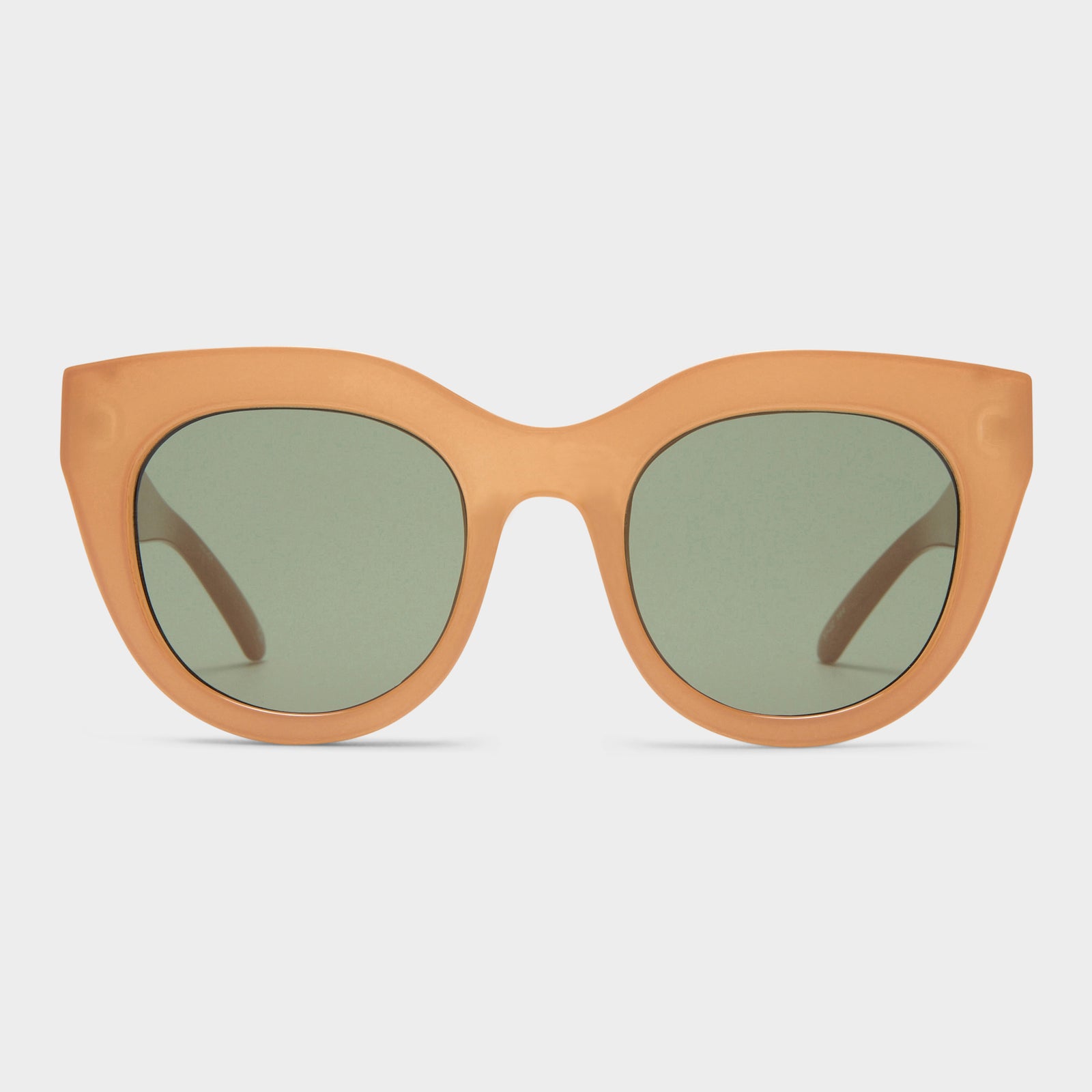Air Heart Caramel Female Cat-Eye Sunglasses | Le Specs