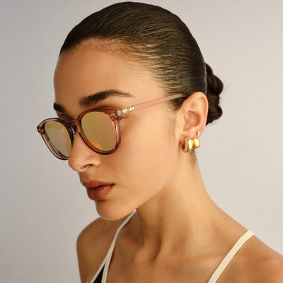 Bandwagon Mink Uni-Sex Round Sunglasses | Le Specs