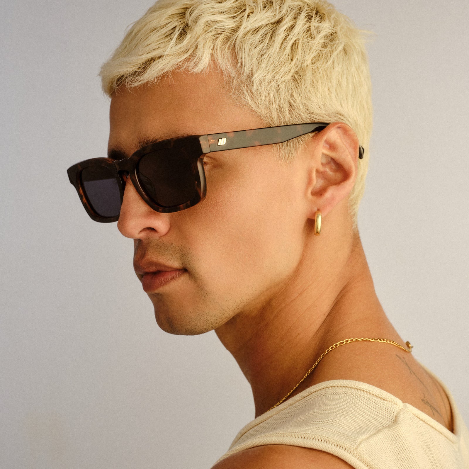 Iceberg + Tokyo Tort Uni-Sex Square Sunglasses | Le Specs
