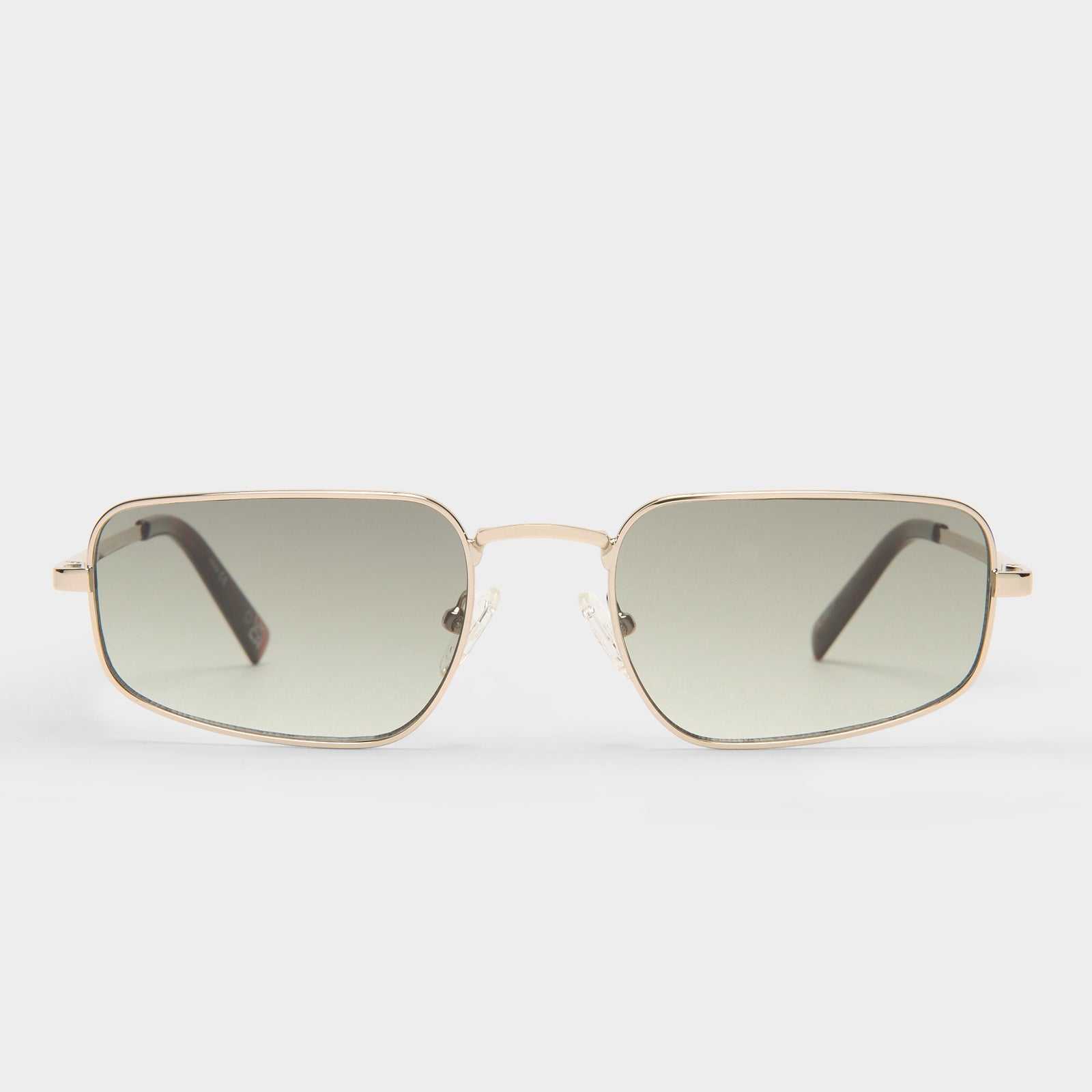 Metagalactic Gold Uni-Sex Rectangle Sunglasses | Le Specs