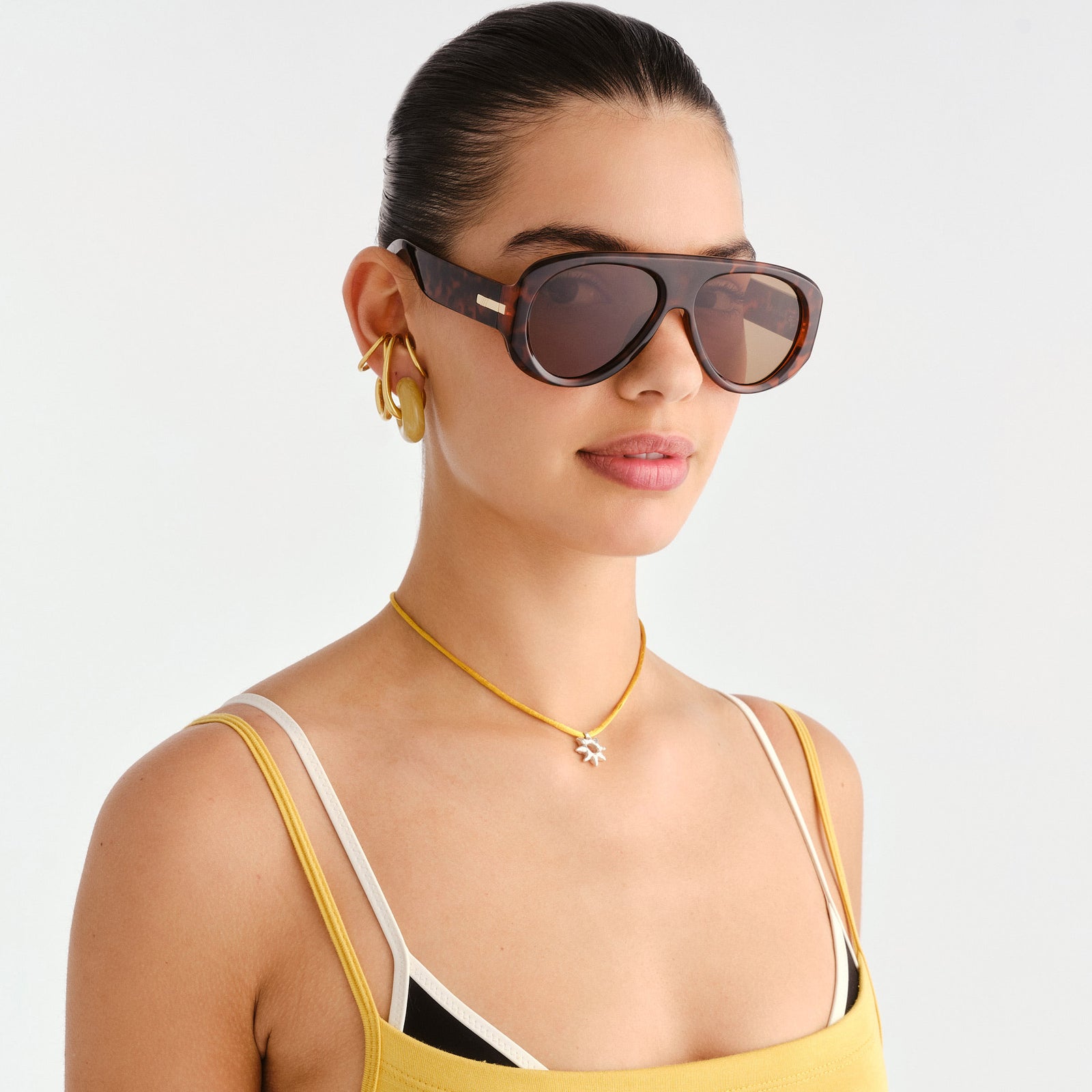 Dream Boat Tort Female Aviator Sunglasses | Le Specs