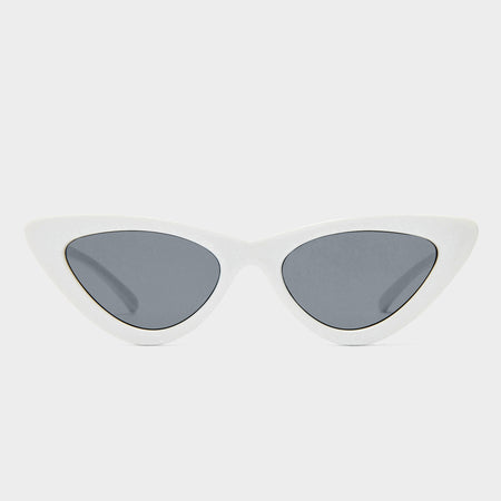 The Last Lolita White Female Cat-Eye Sunglasses | Le Specs display picture 1