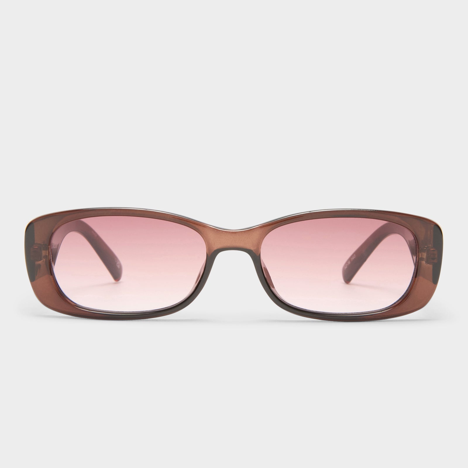 Unreal Chocolate Female Rectangle Sunglasses | Le Specs