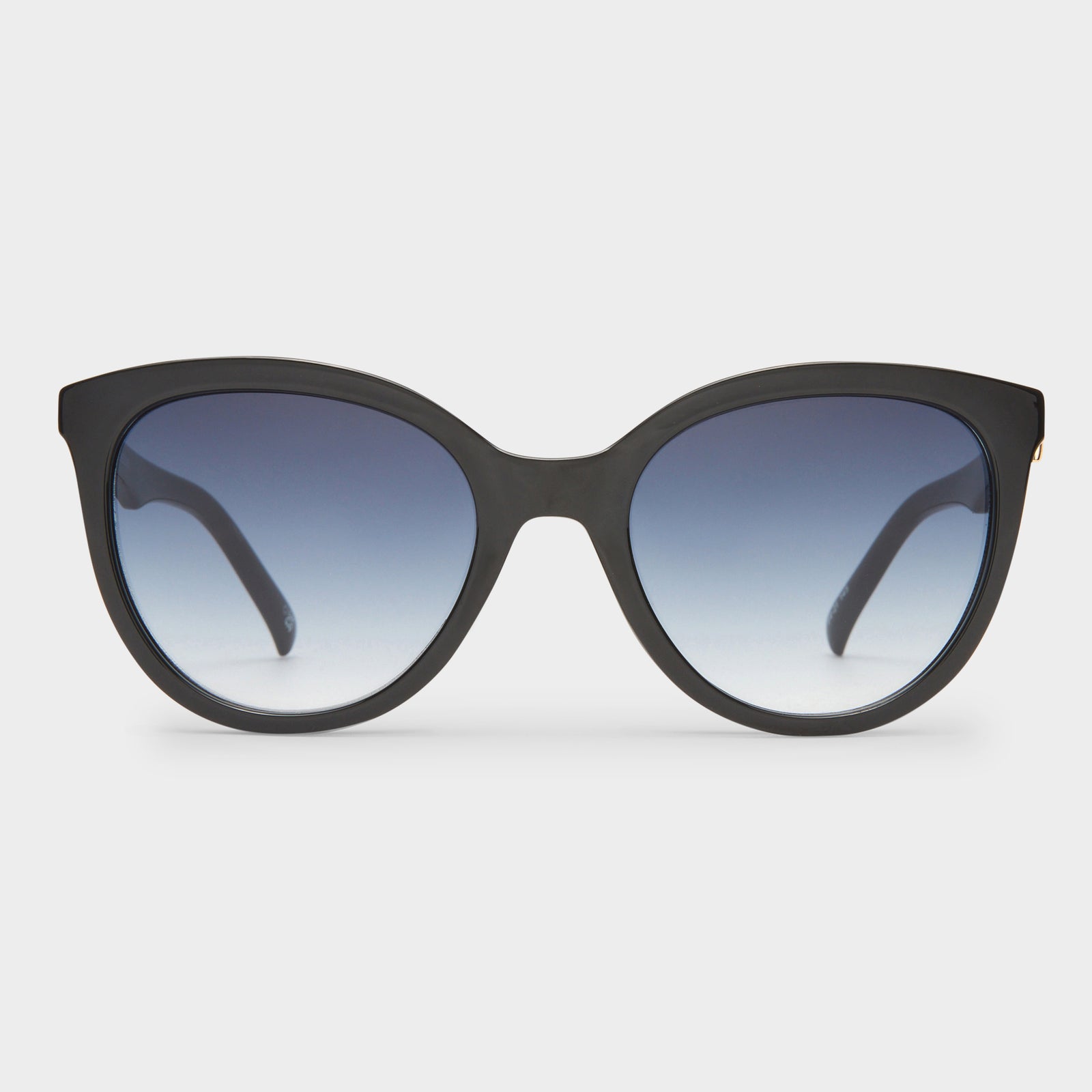 The Muse Black Female Round Sunglasses | Le Specs