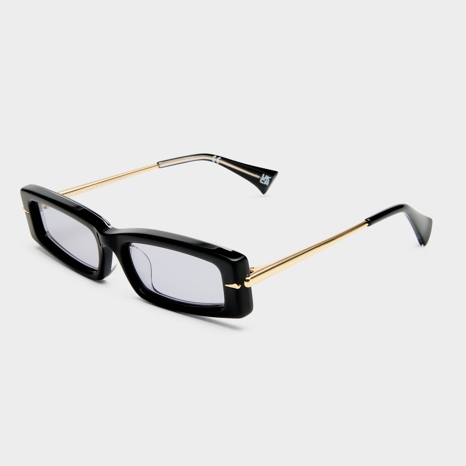 Numero Diez Obsidian Black Female Rectangle Sunglasses | Le Specs