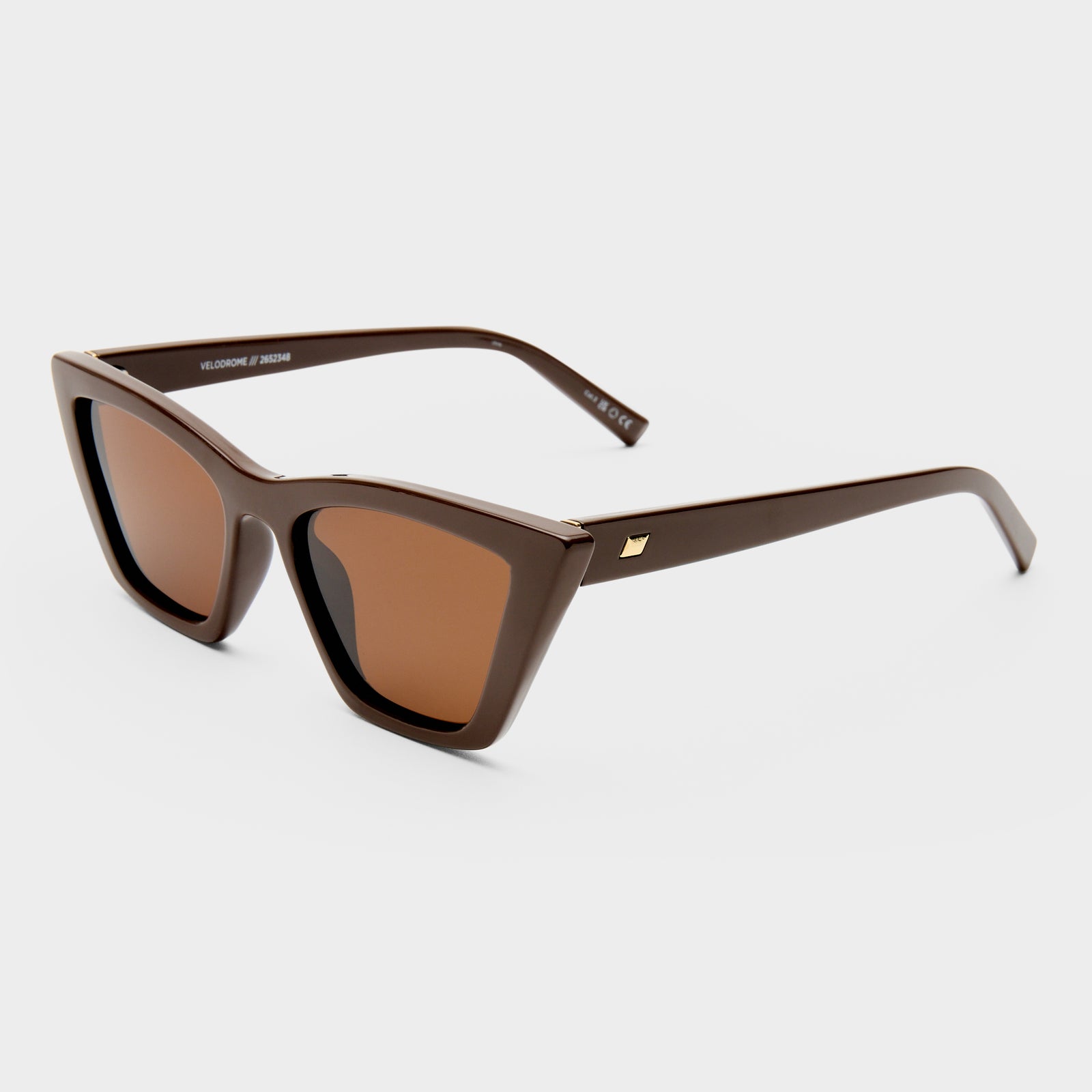 Velodrome Cocoa Female Cat-Eye Sunglasses | Le Specs