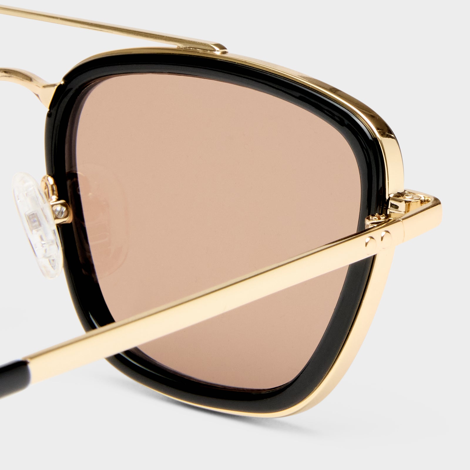 Dimetrici Diametric Gold Black Uni-Sex Aviator Sunglasses | Le Specs